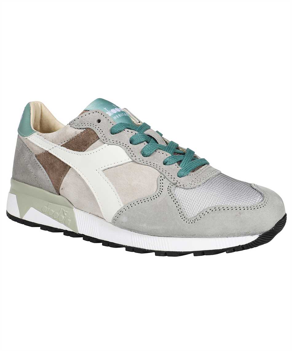 Shop Diadora Leather Low-top Sneakers In Grey