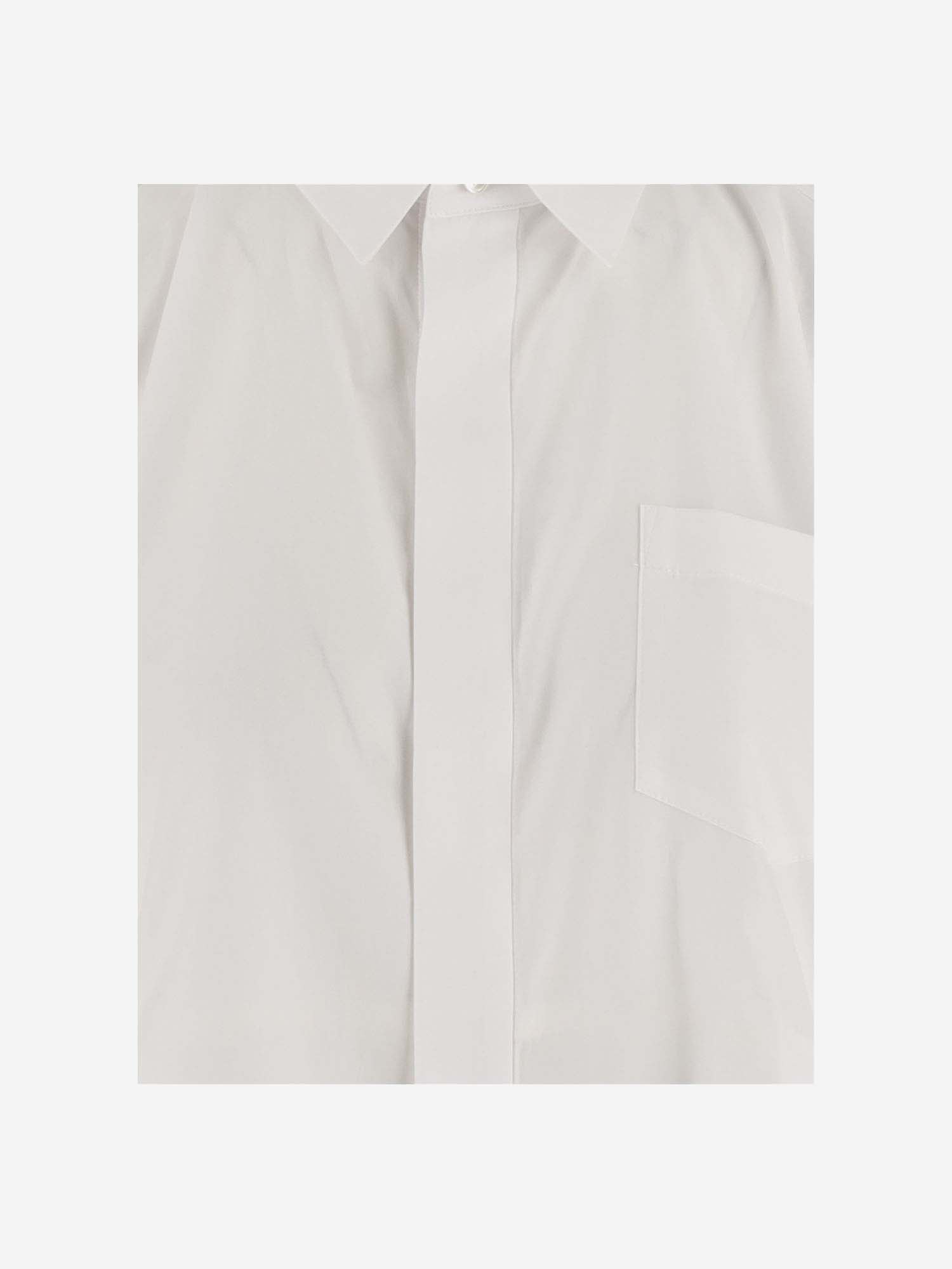 Shop Sacai Cotton Shirt In White