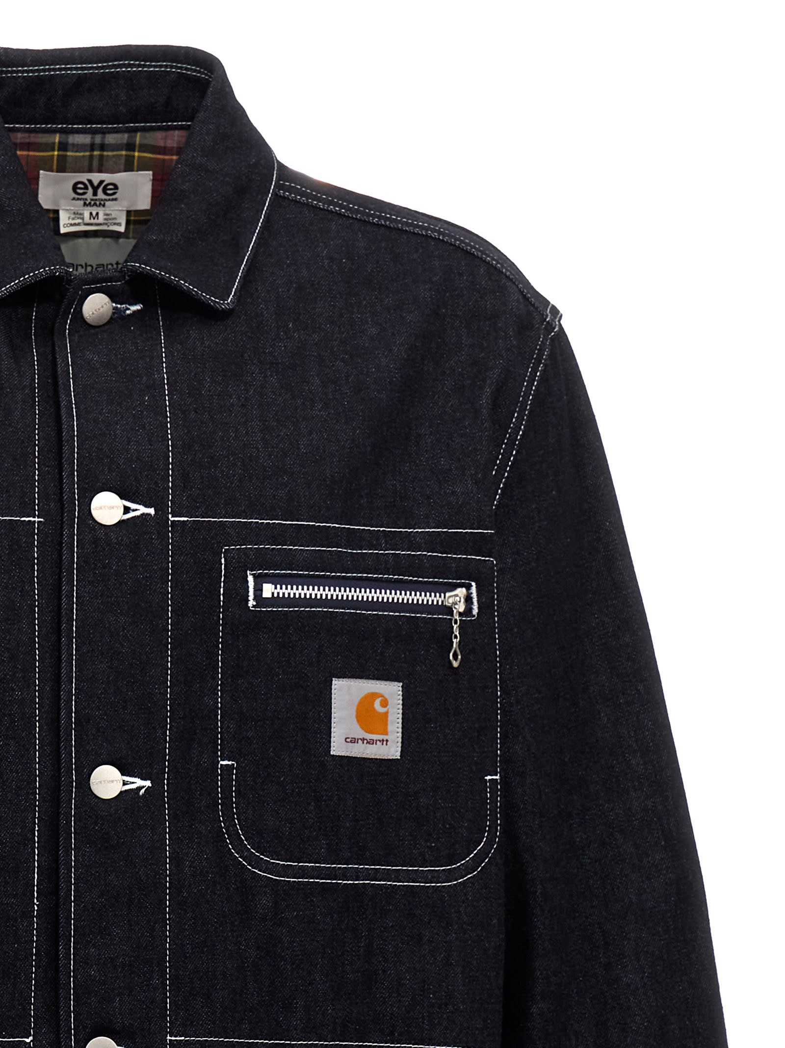 Shop Junya Watanabe X Carhartt Wip Denim Jacket In Blue