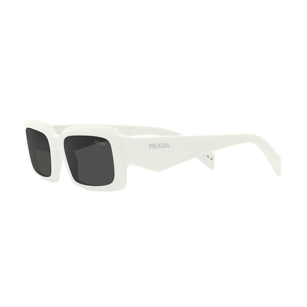 Shop Prada Sunglasses In Bianco/grigio