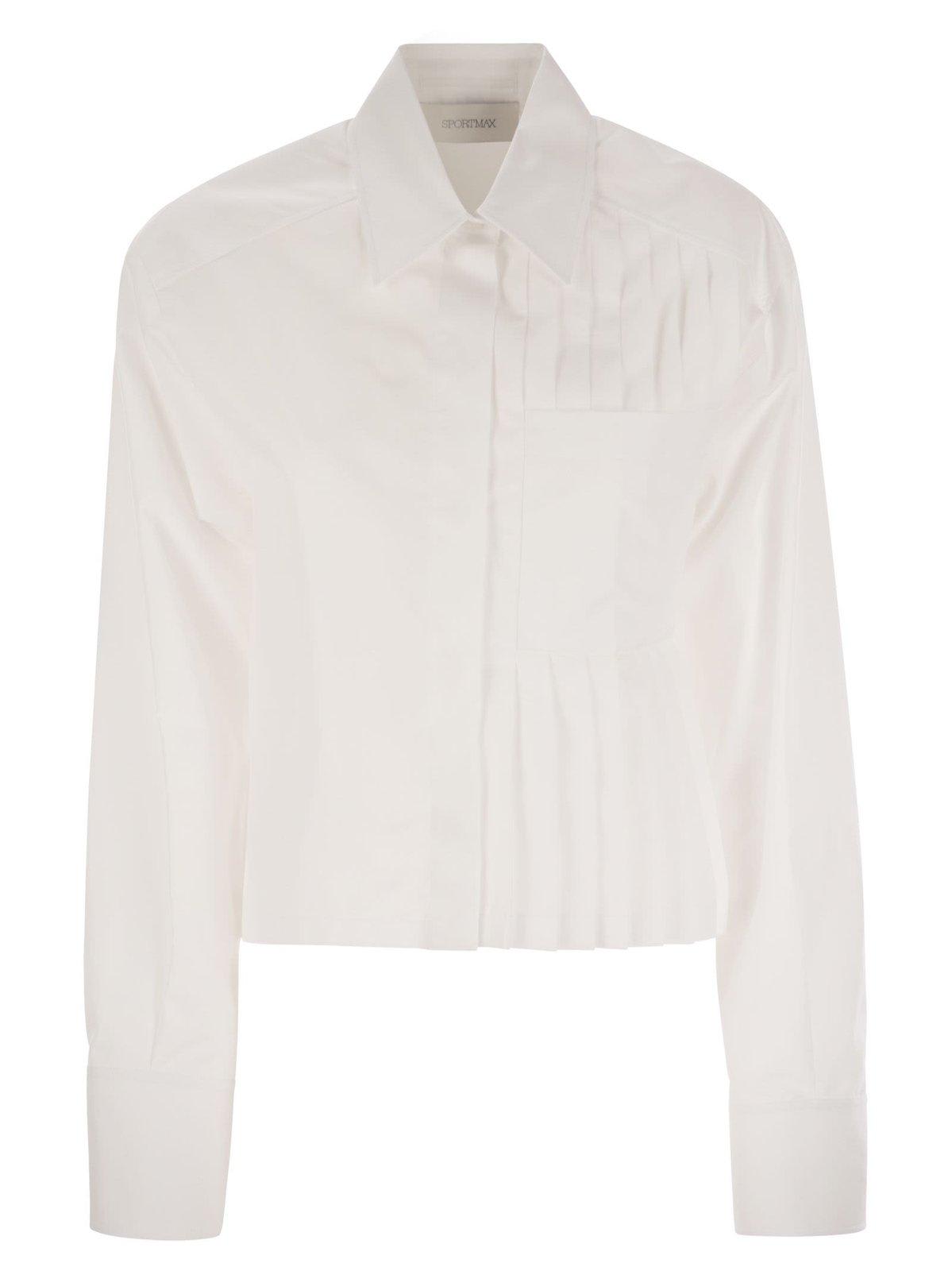 SportMax Deborah Pleated Boxy Shirt - SportMax - Modalova