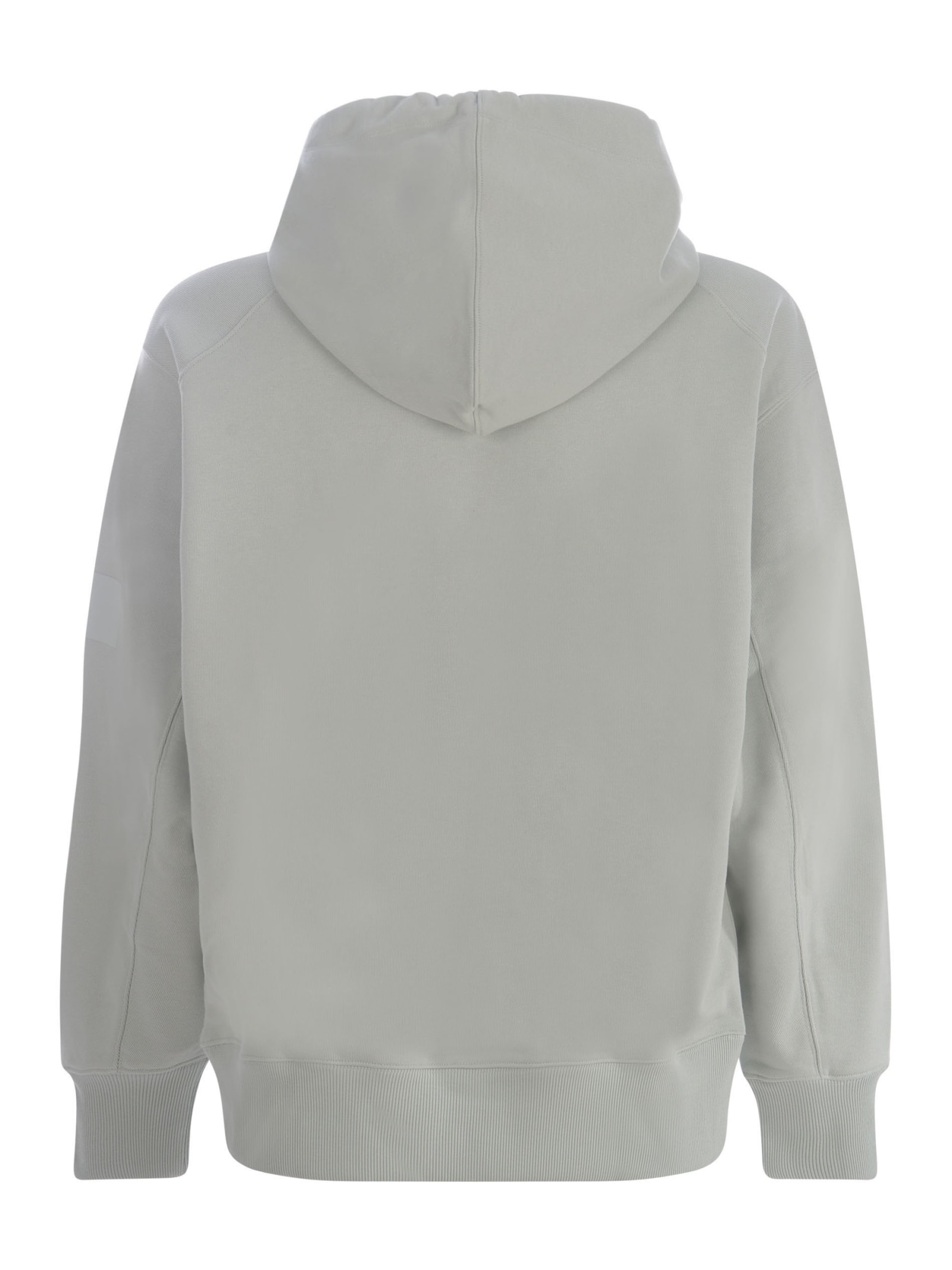 Shop Y-3 Hooded Sweatshirt  In Cotton In Grey