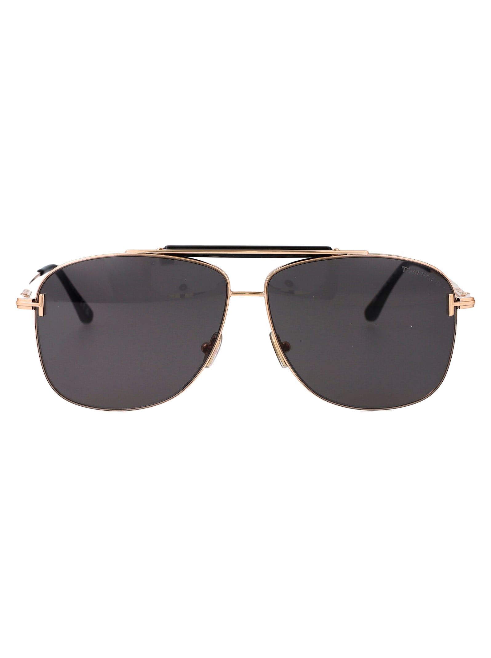 Tom Ford Jaden Sunglasses In 28a Oro Rosé Lucido / Fumo