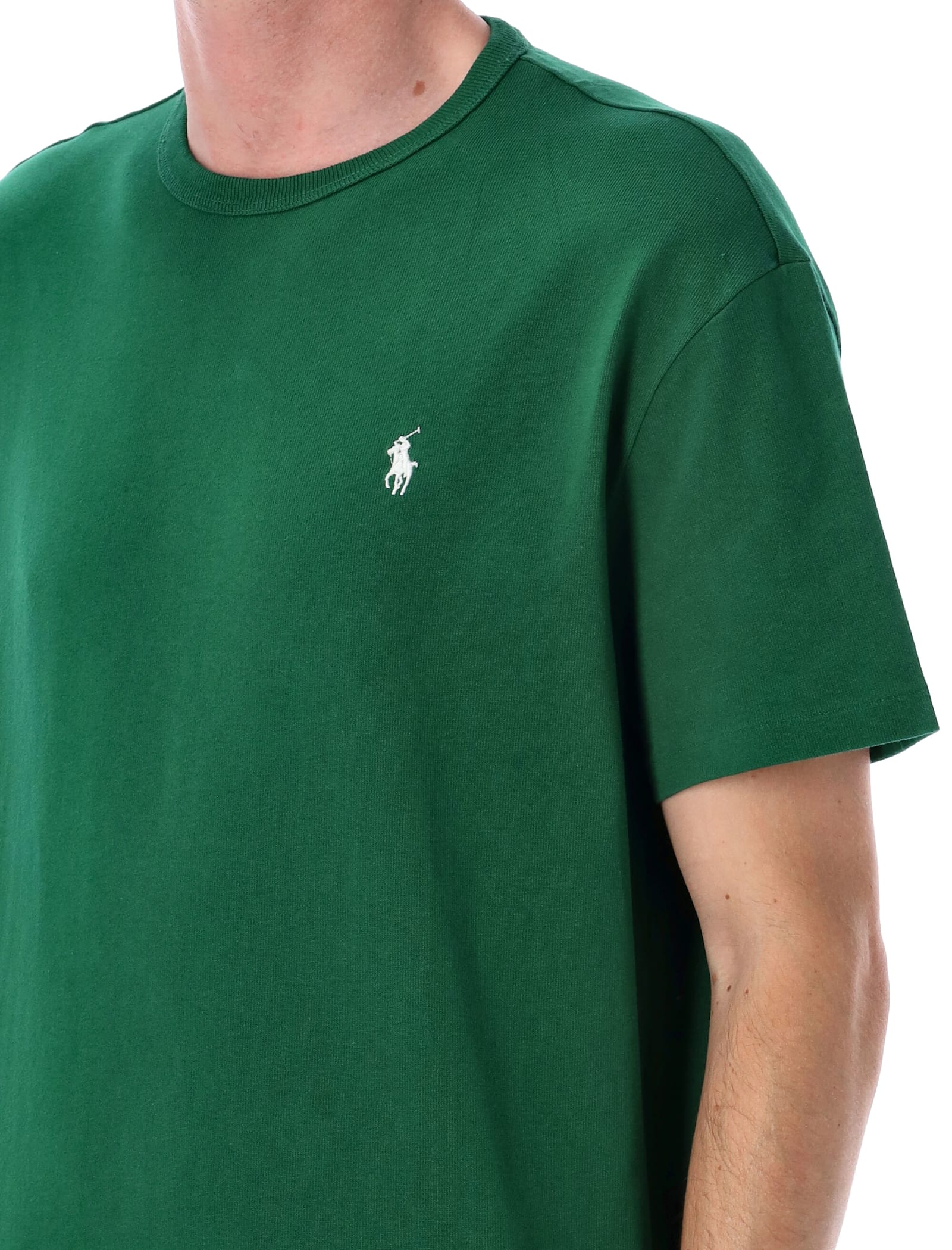 Polo Ralph Lauren Custom Slim Fit Jersey T-shirt In Green