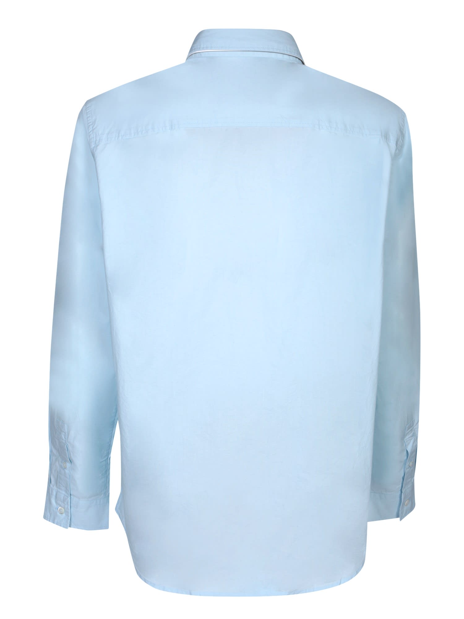 Shop Apc Edouard Light Blue Shirt