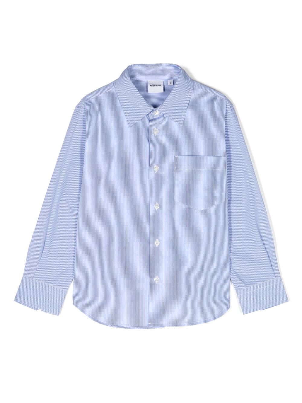 Shop Aspesi Camicia A Righe In Azzurro