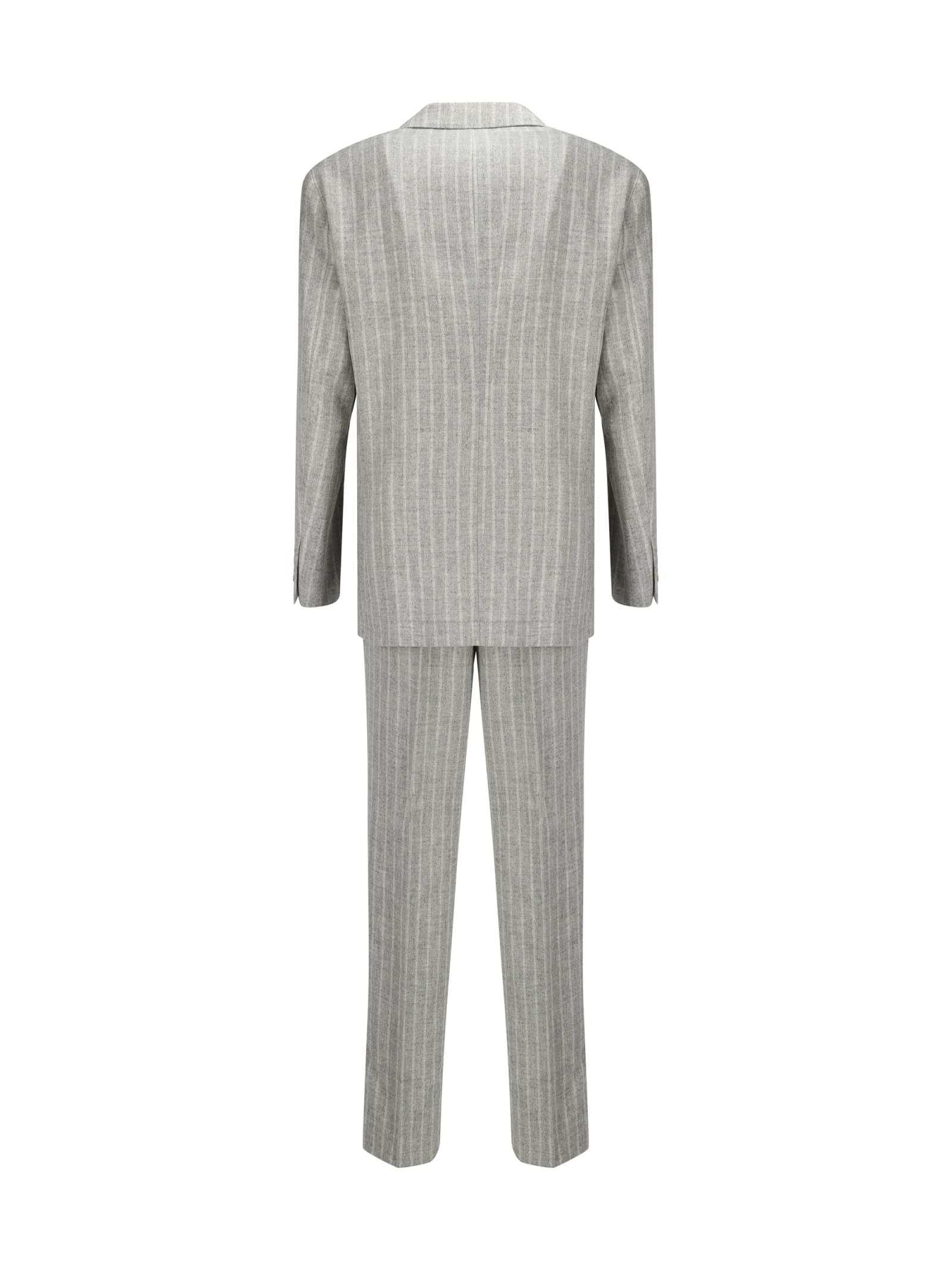 Shop Brunello Cucinelli Suit In Perla/panama