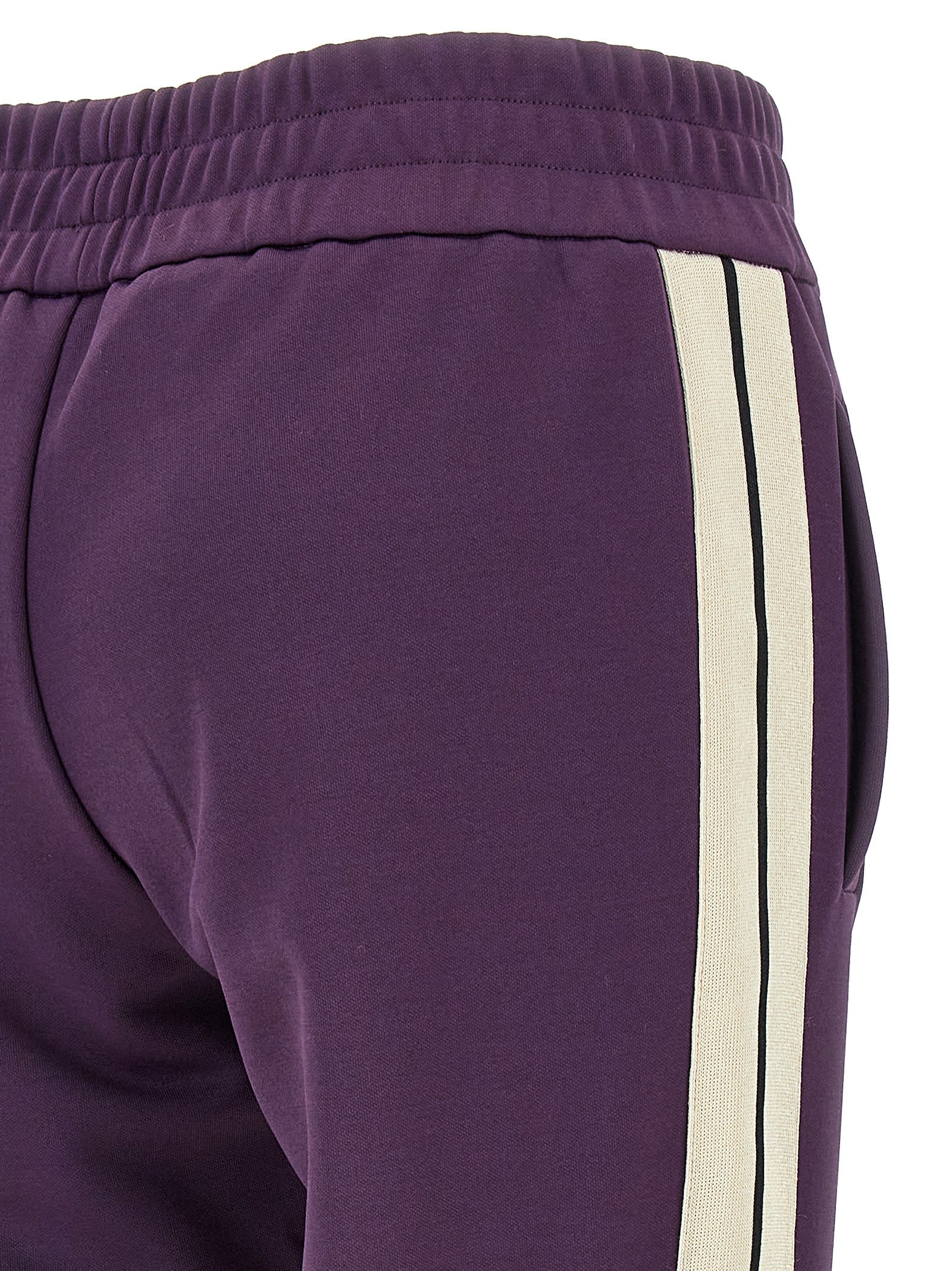 Shop Palm Angels Classic Logo Joggers In Purple