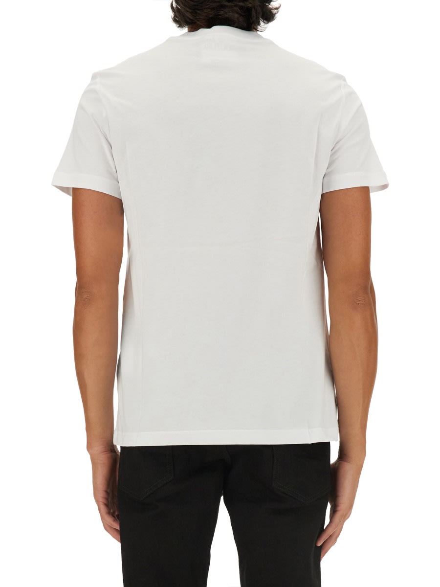 Shop Versace Jeans Couture T-shirt With Logo In White