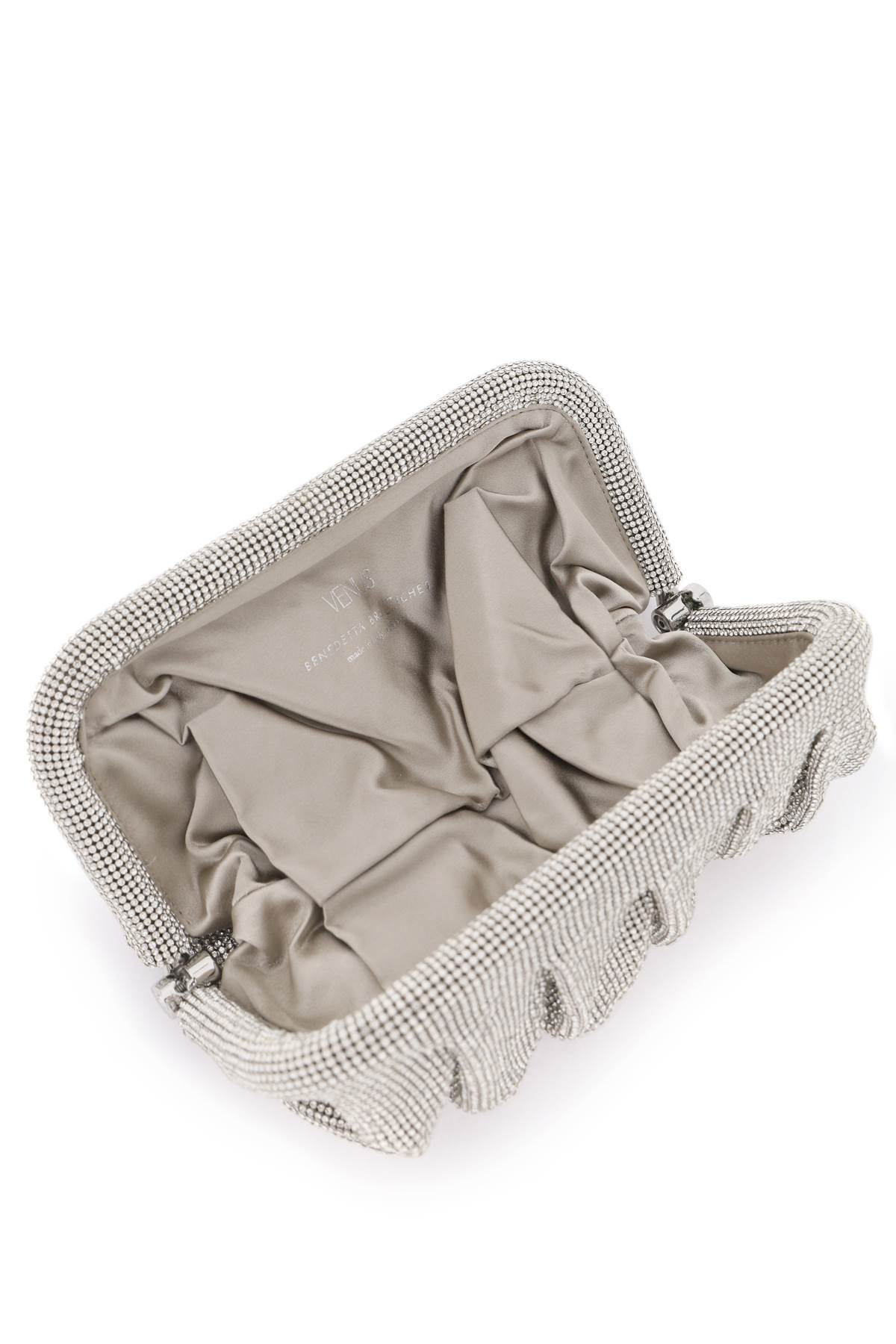 Shop Benedetta Bruzziches Venus La Grande Clutch In Silver