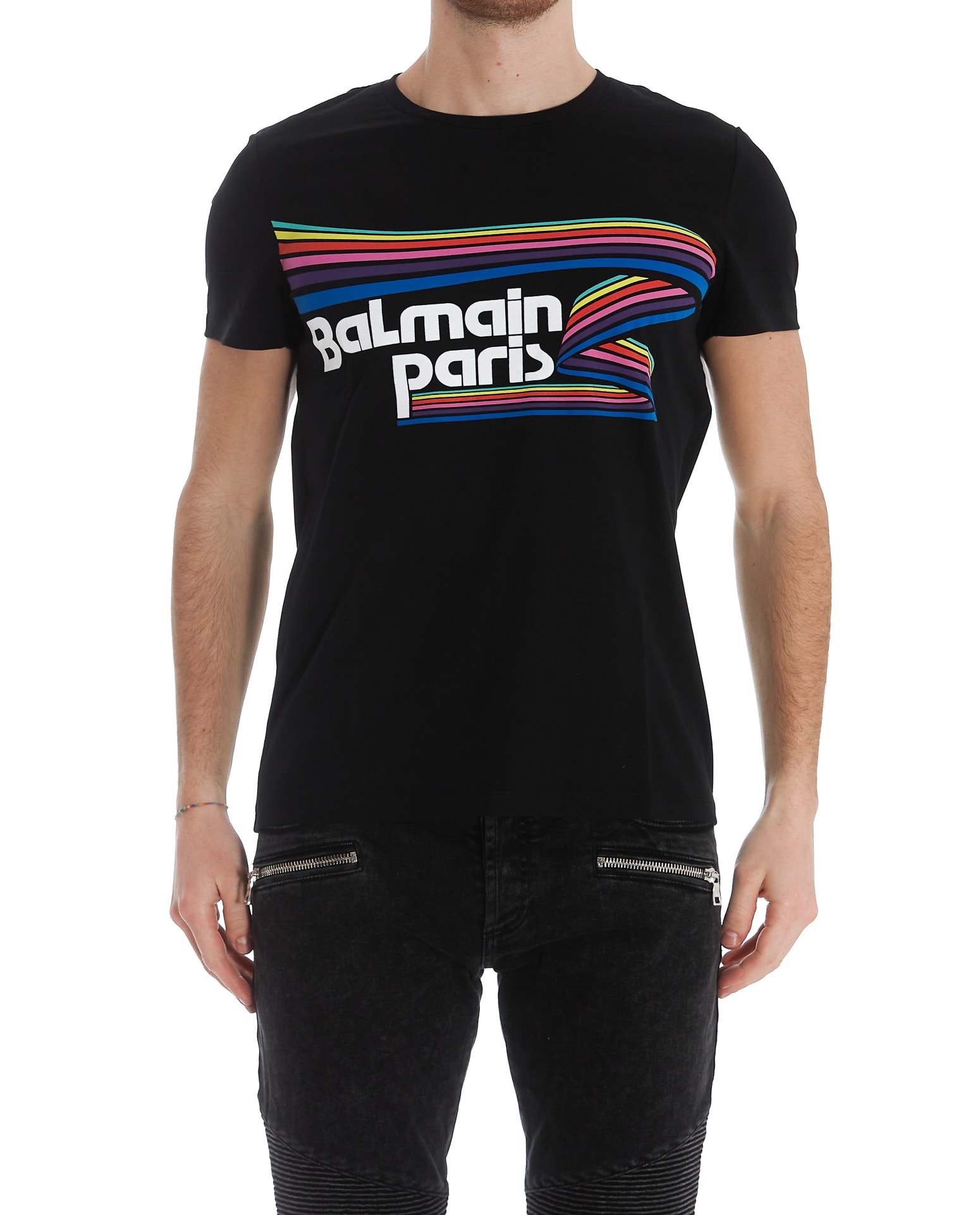 Balmain Multicolor Paris Logo T-shirt