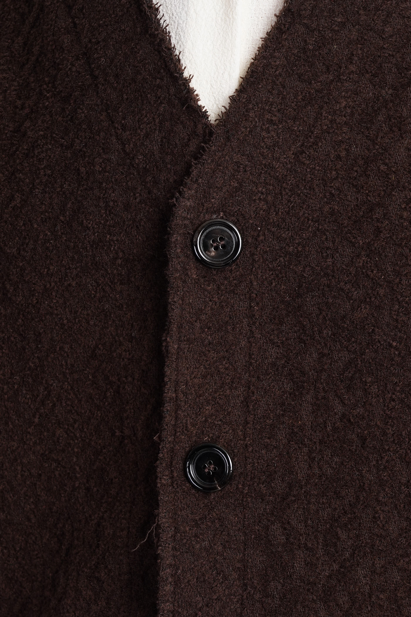 Shop Séfr Wei Cardigan Cardigan In Brown Polyacrylic