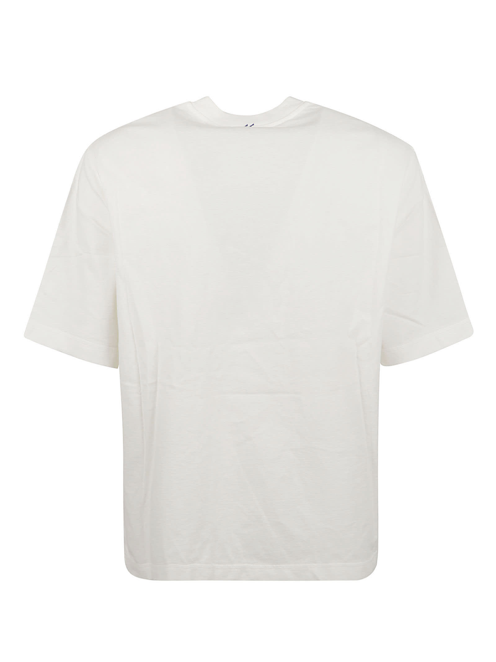 Shop Burberry Logo Patch Regular T-shirt In Rain