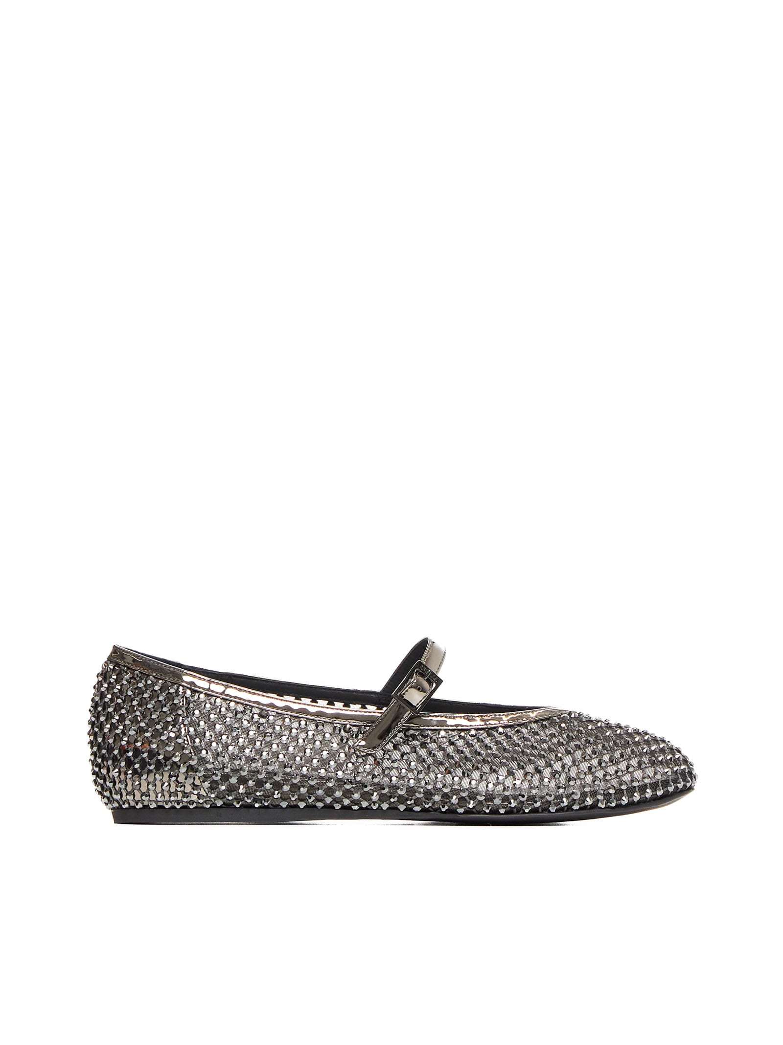 Shop Le Silla Flat Shoes In Peltro