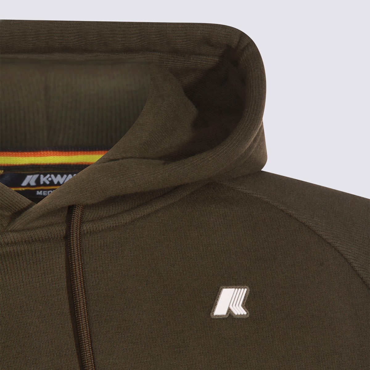 K-way Green Cotton Alban Heavy Fleece Sweatshirt In Brown