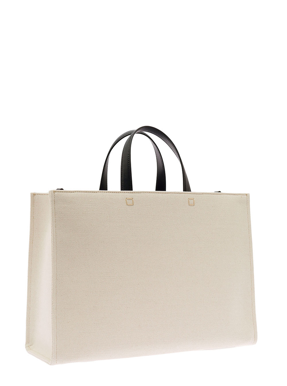 Shop Givenchy White Medium G Tote Bag In Canvas Woman