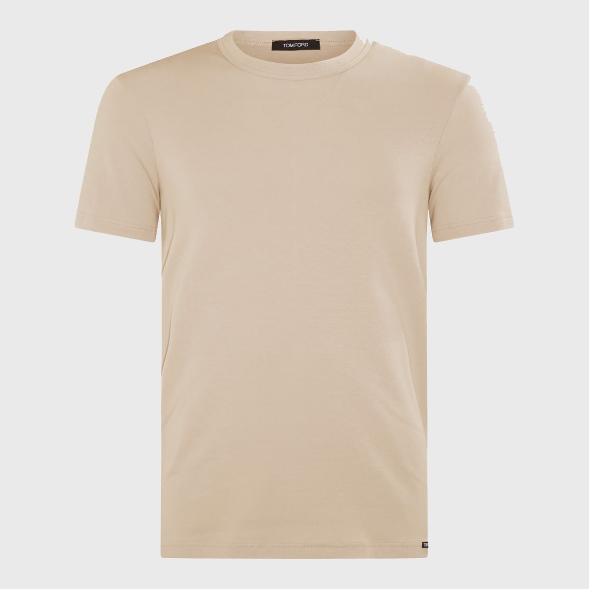 Shop Tom Ford Beige Cotton Blend T-shirt In Nude 1