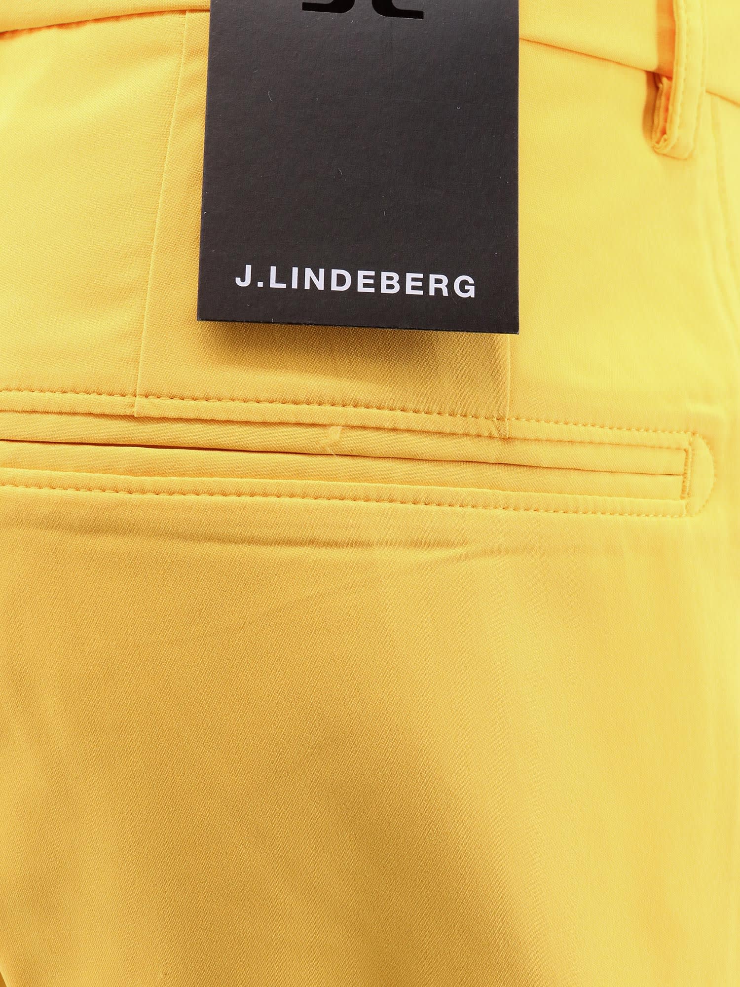 Shop J. Lindeberg Bermuda Shorts In Yellow