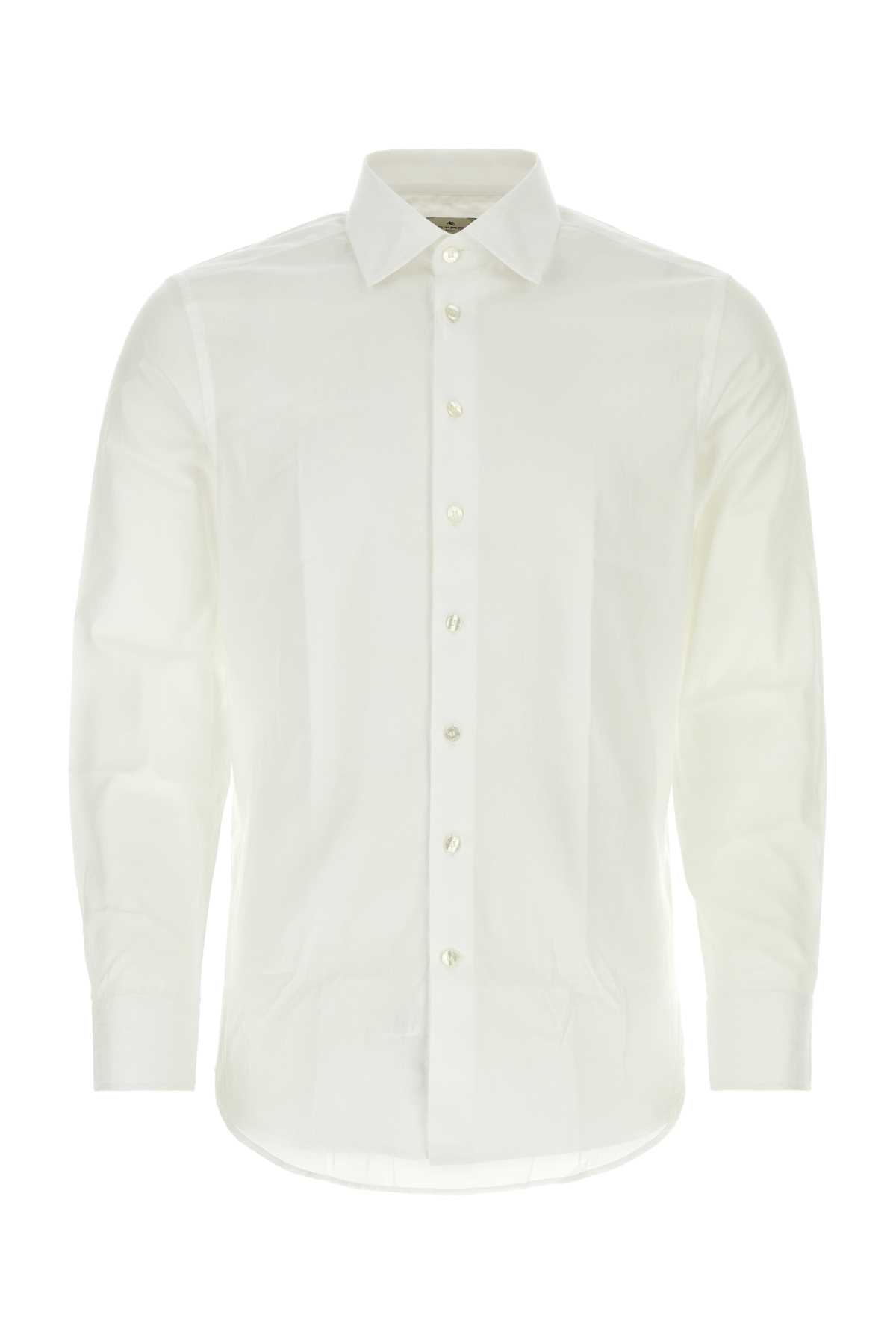 Etro White Poplin Shirt