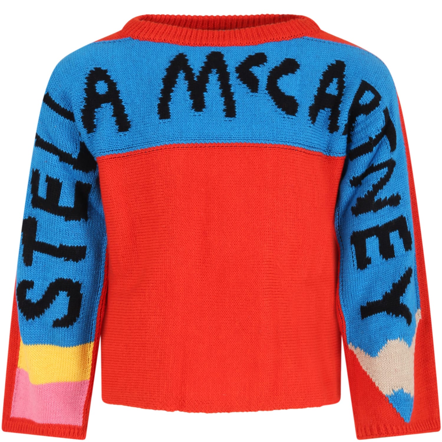 Stella McCartney Kids Red Sweater For Kids With Pencil