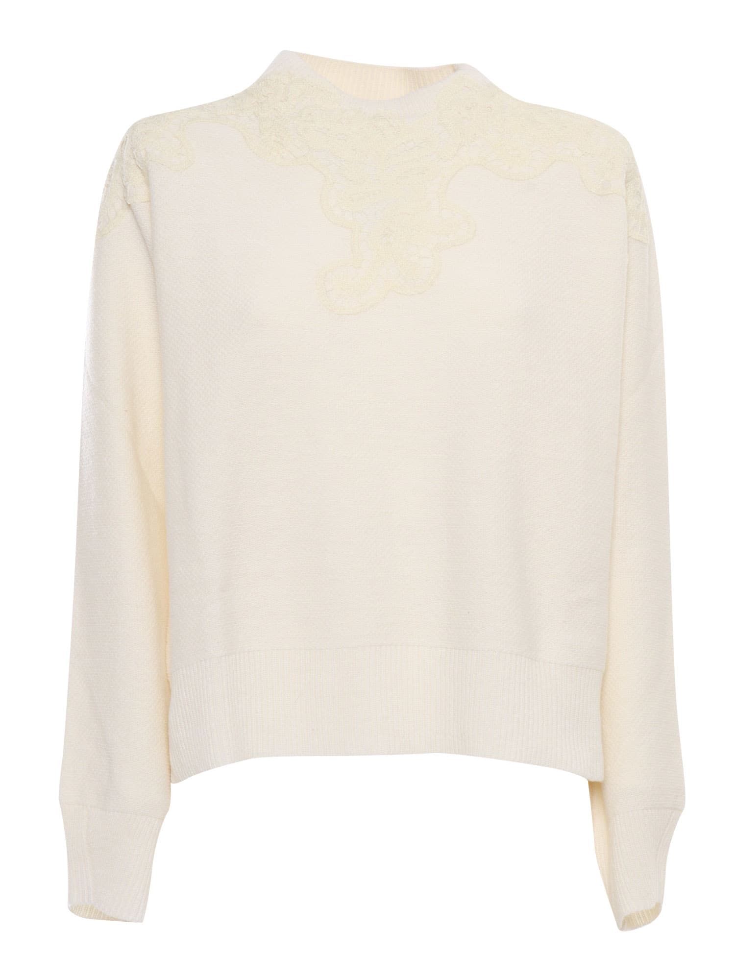 ERMANNO ERMANNO SCERVINO EMBROIDERED T-SHIRT 