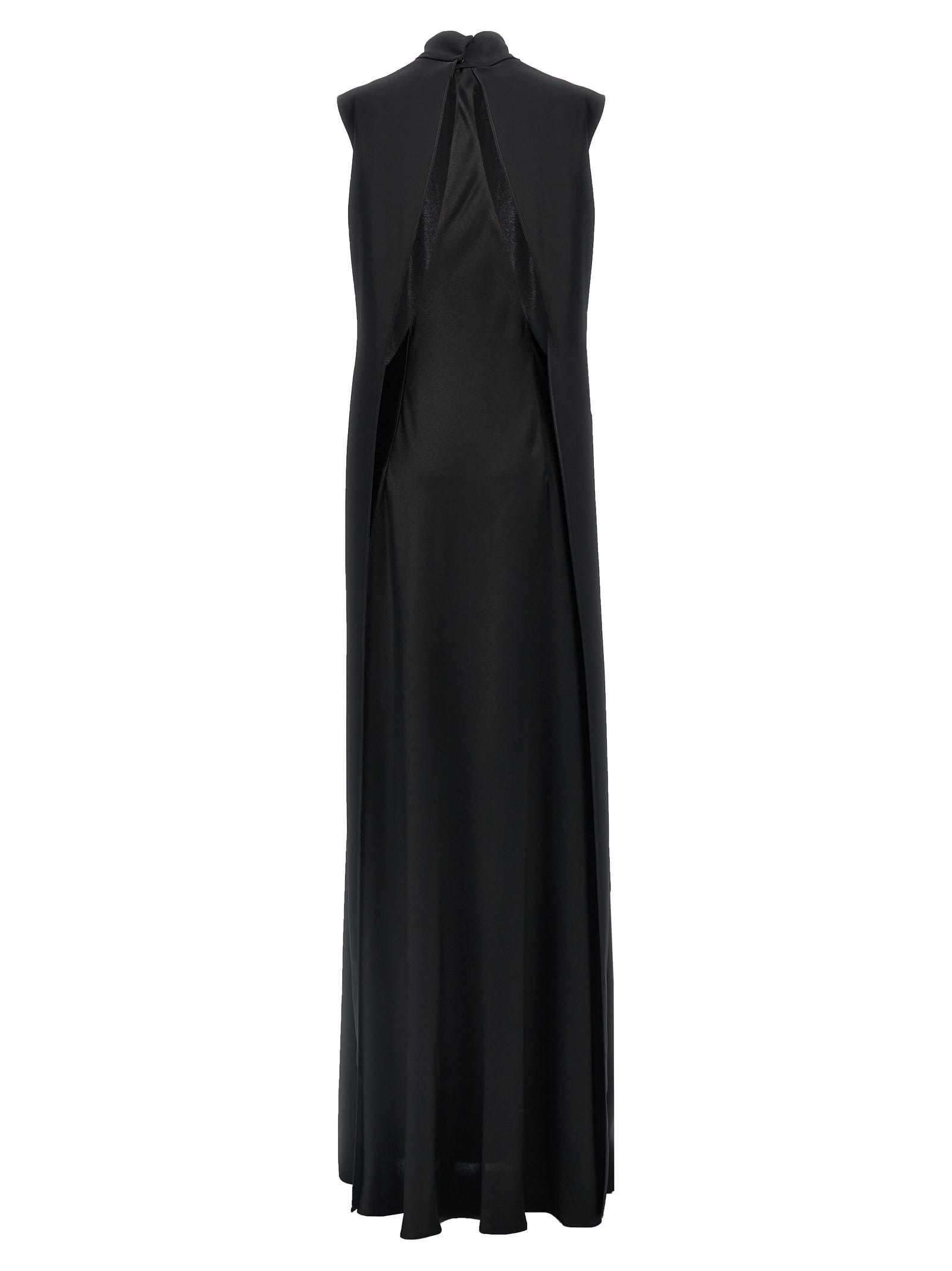 Shop Alberta Ferretti Cut Out Long Dress In Black