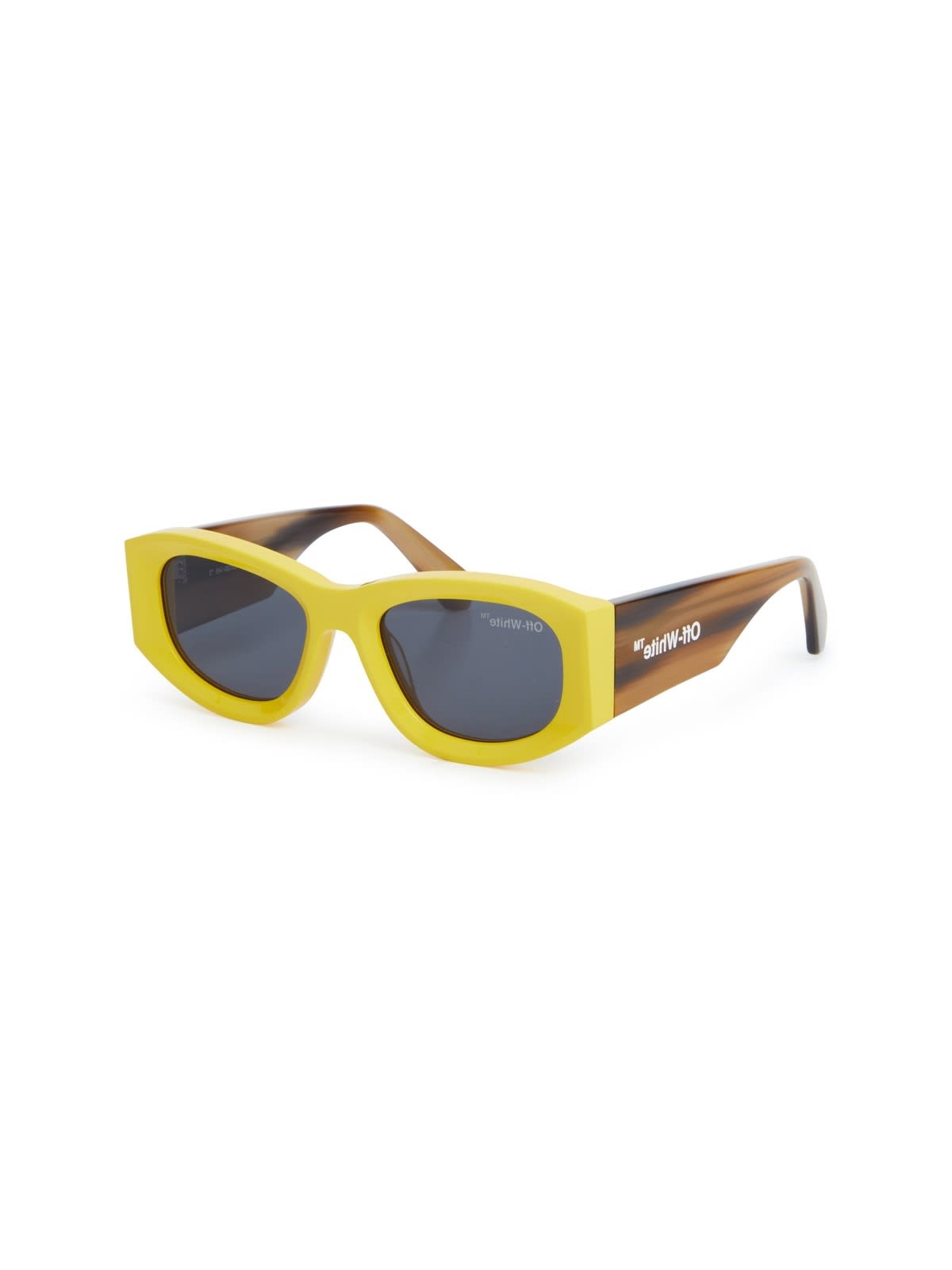 Shop Off-white Joan Sunglasses Sunglasses In Yellow