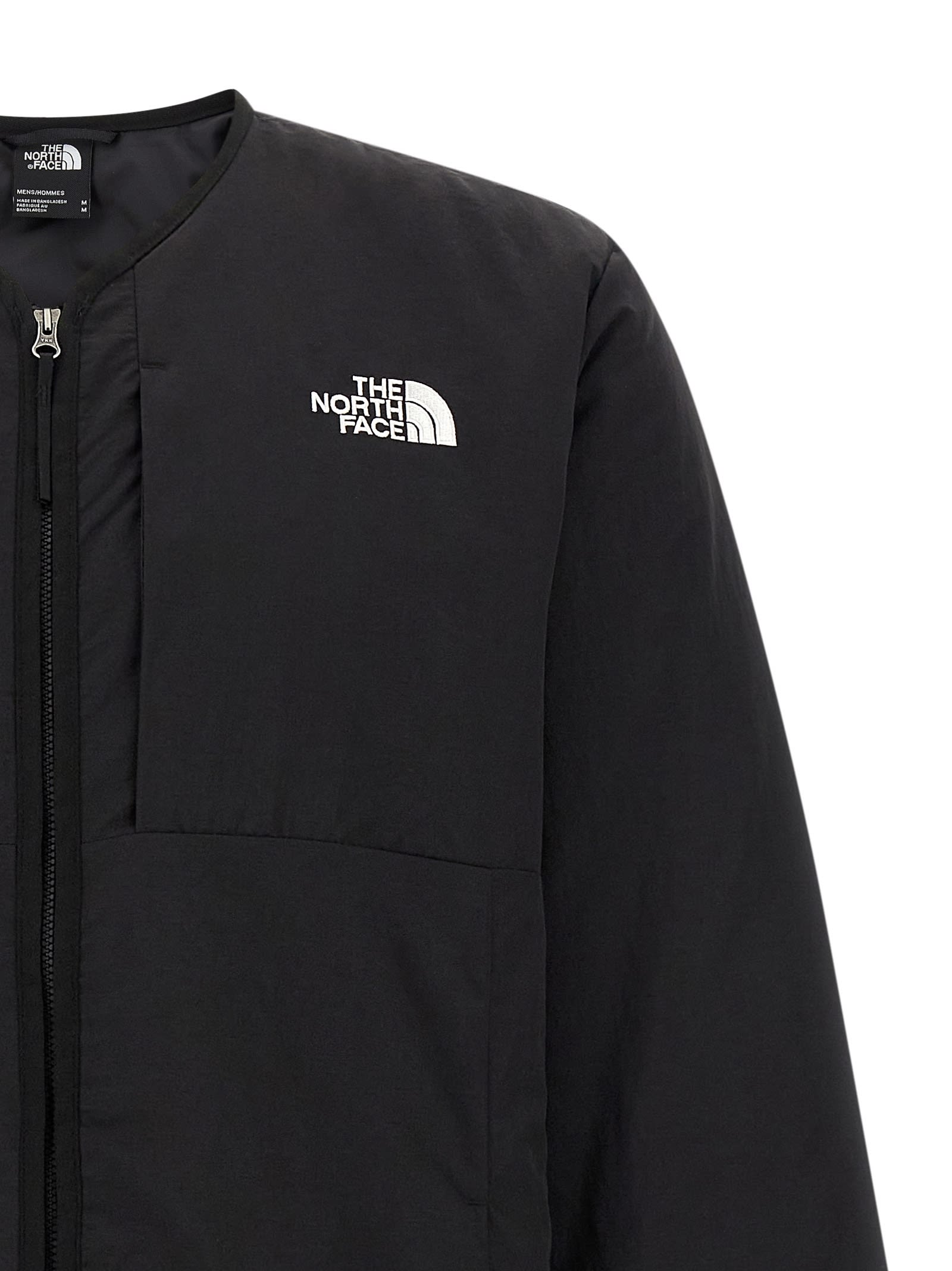 The North Face Lightweight Quilted Long Sleeve Jacket In Black