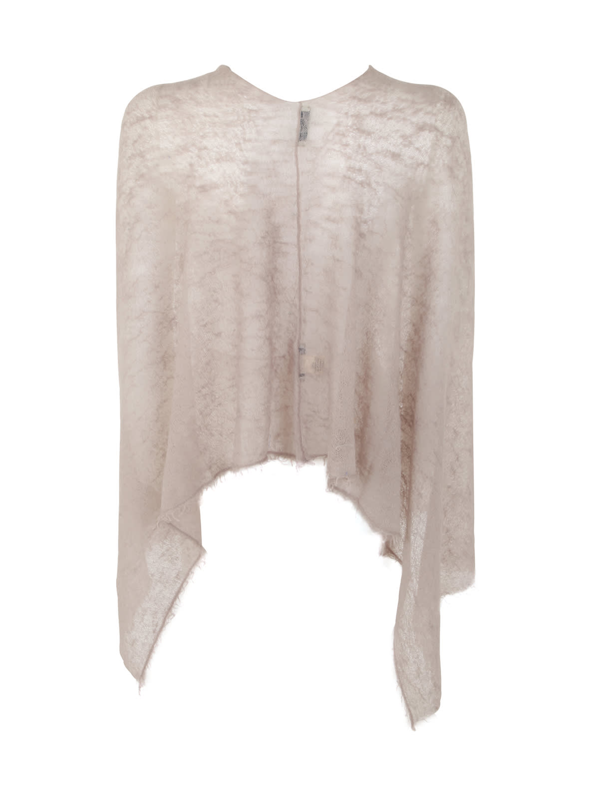 Shop Mirror In The Sky Semi Felted Poncho In Oyster