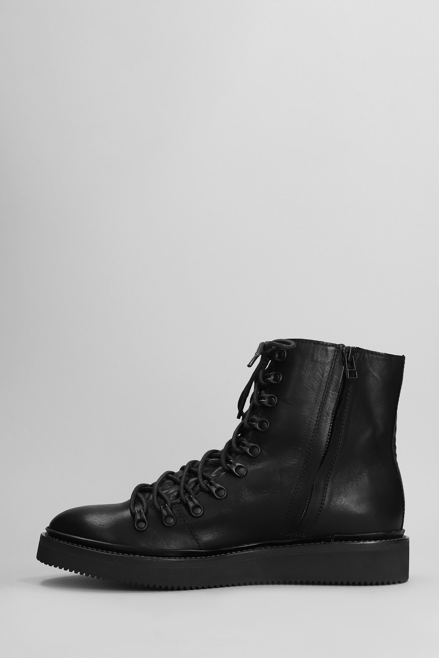 Shop Yohji Yamamoto Ankle Boots In Black Leather