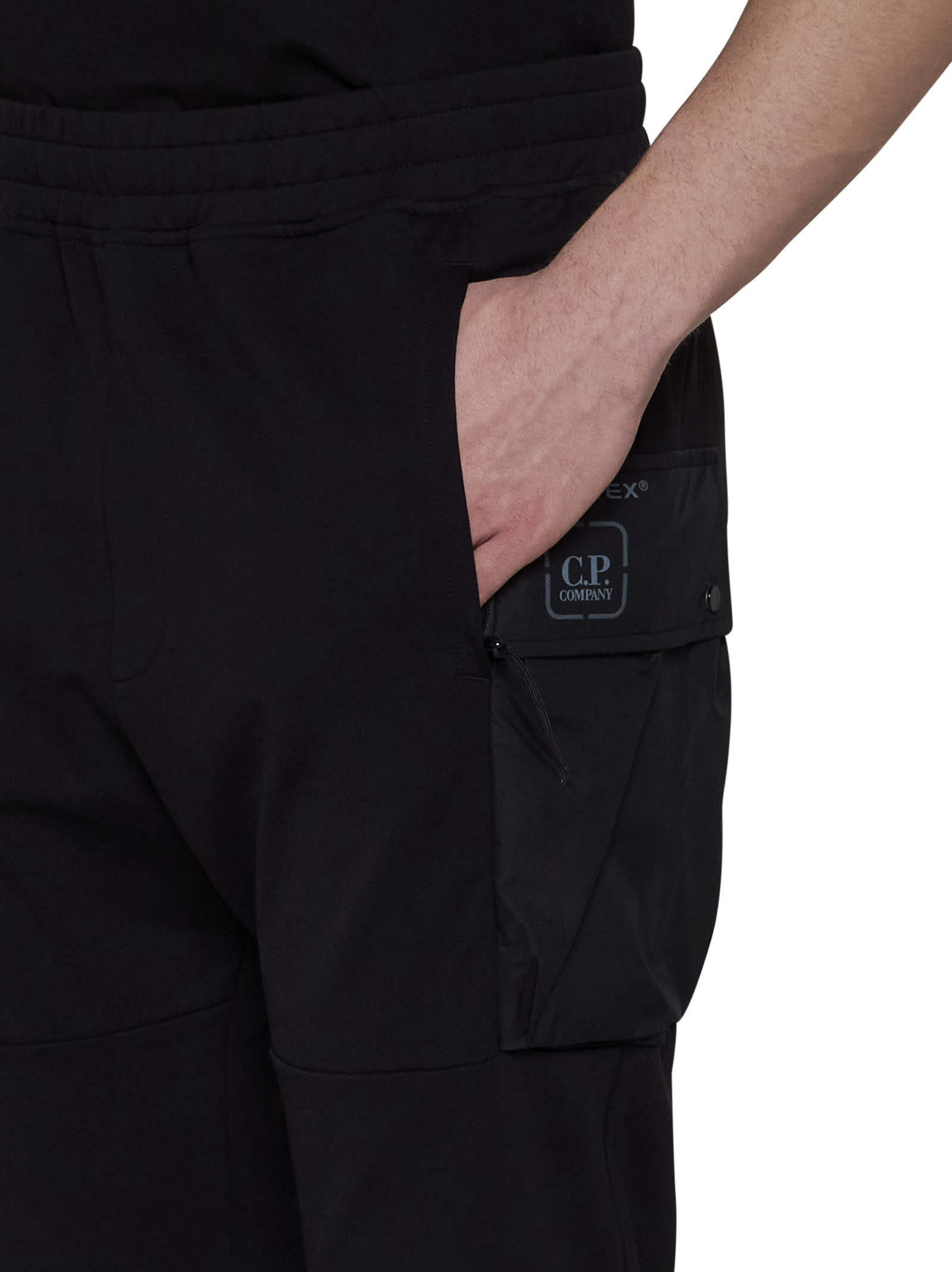 Shop C.p. Company Pants In Black