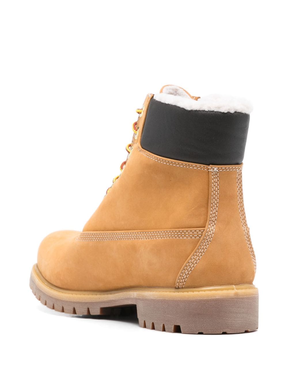Timberland Laced Ankle Boot With Logo In Multi