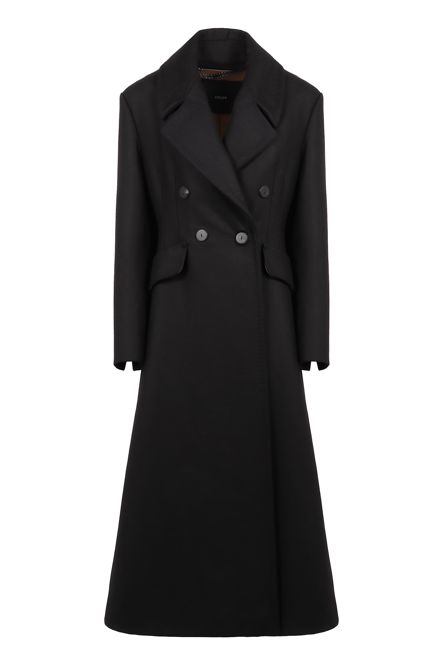 Shop Max Mara Bouquet Wool And Cashmere Coat In Black