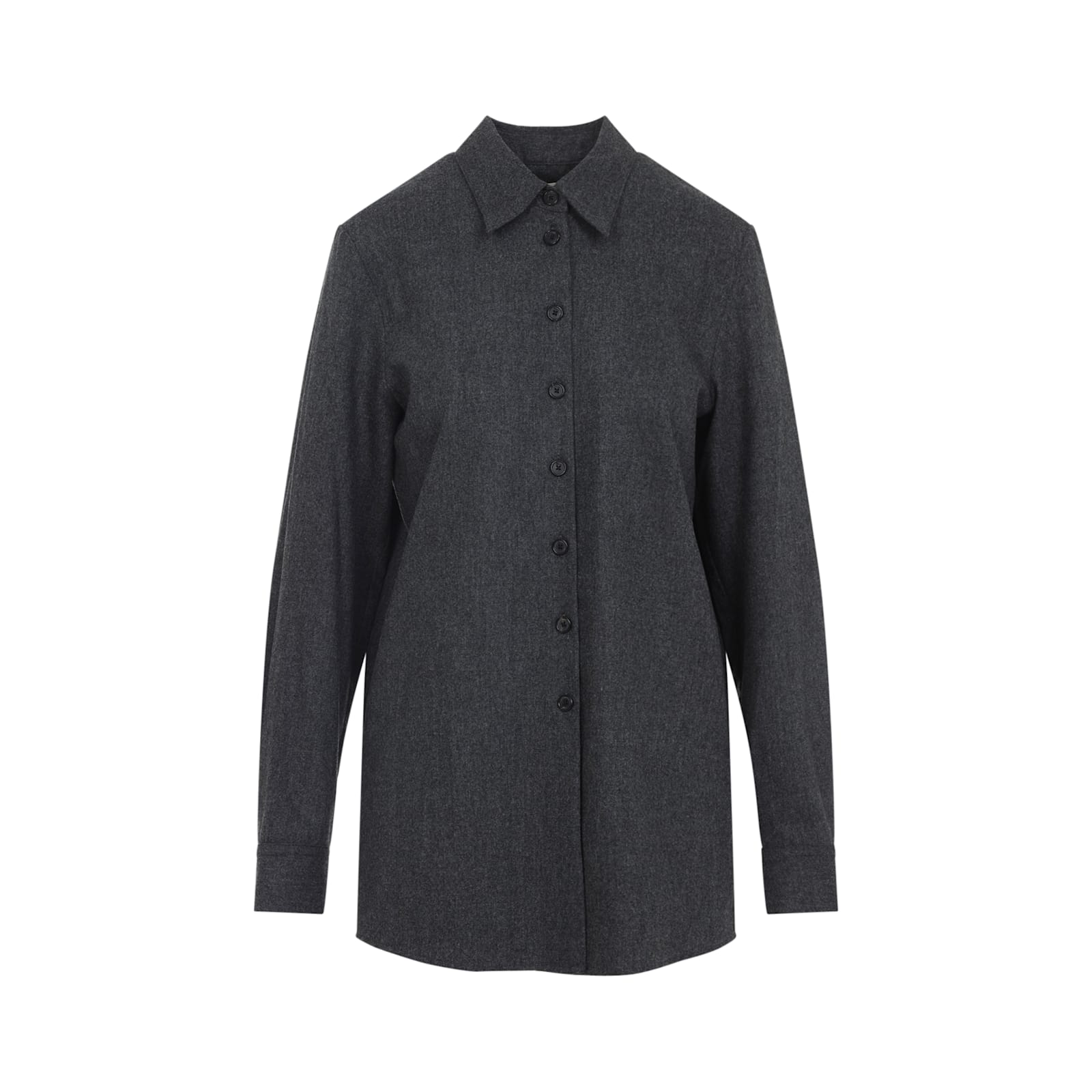 Khaite Auryn Lightweight Wool And Cashmere Shirt In Multi