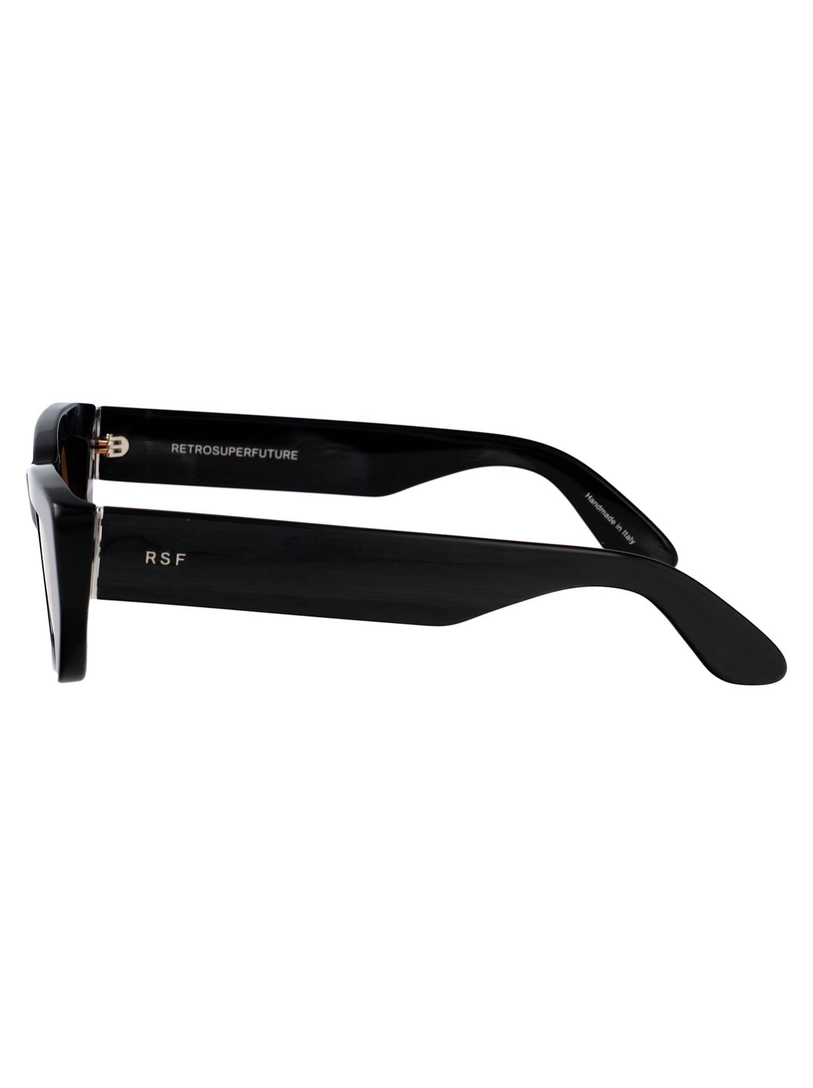 Retrosuperfuture Black Striped Acetate Sunglasses