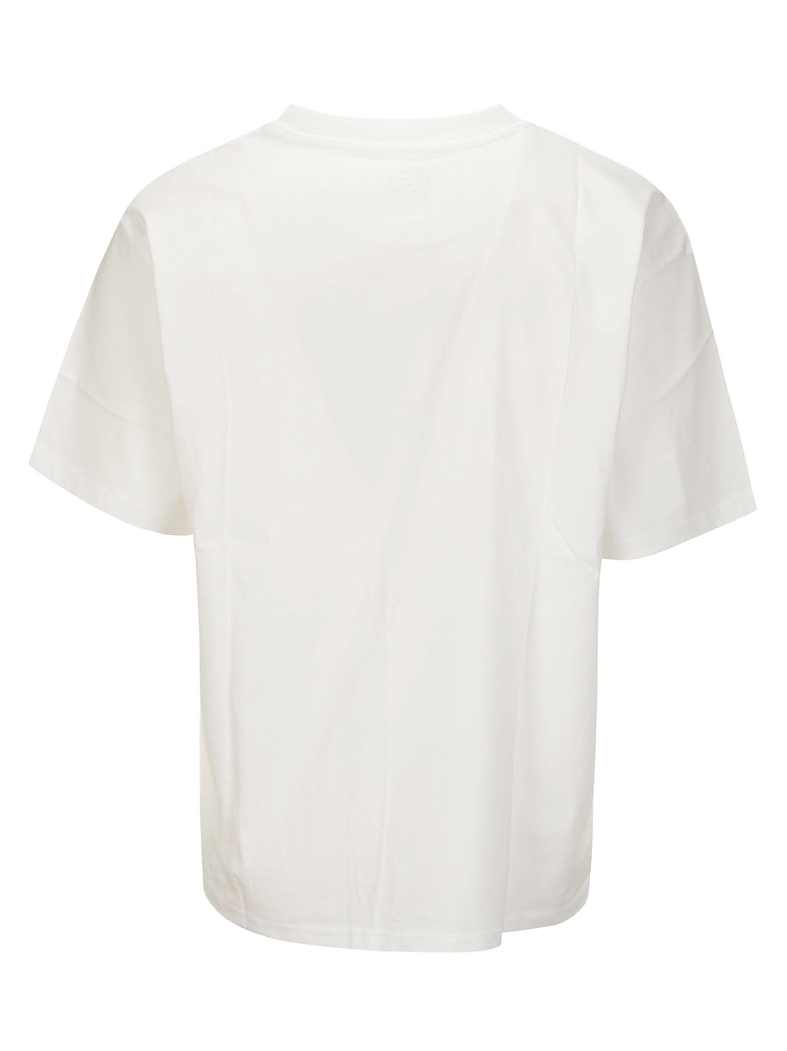 Shop Paccbet Men Big Logo Tee Shirt Knit In White