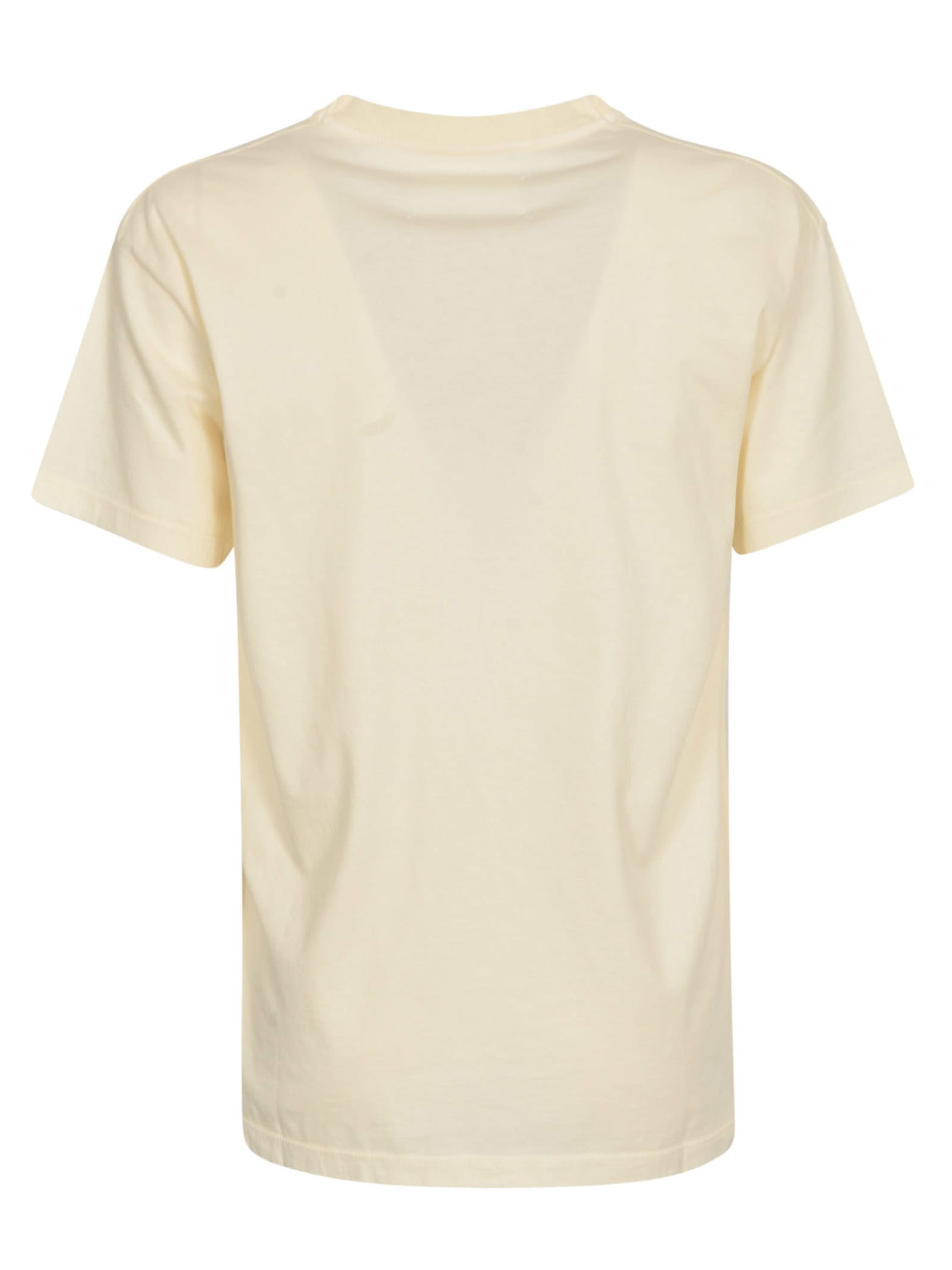 Shop Maison Margiela Round Neck T-shirt In Off-white