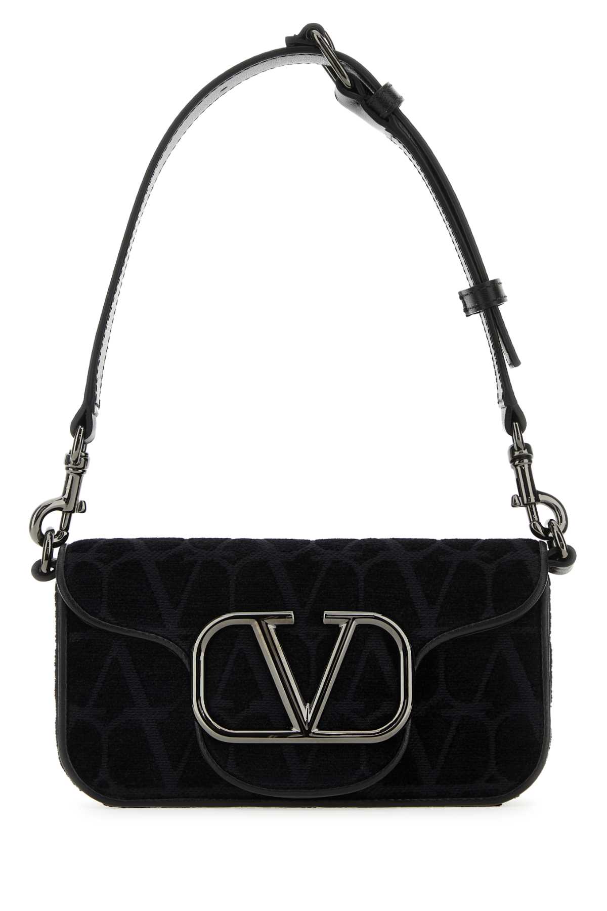 Shop Valentino Toile Iconographe Mini Locã² Shoulder Bag In Nero