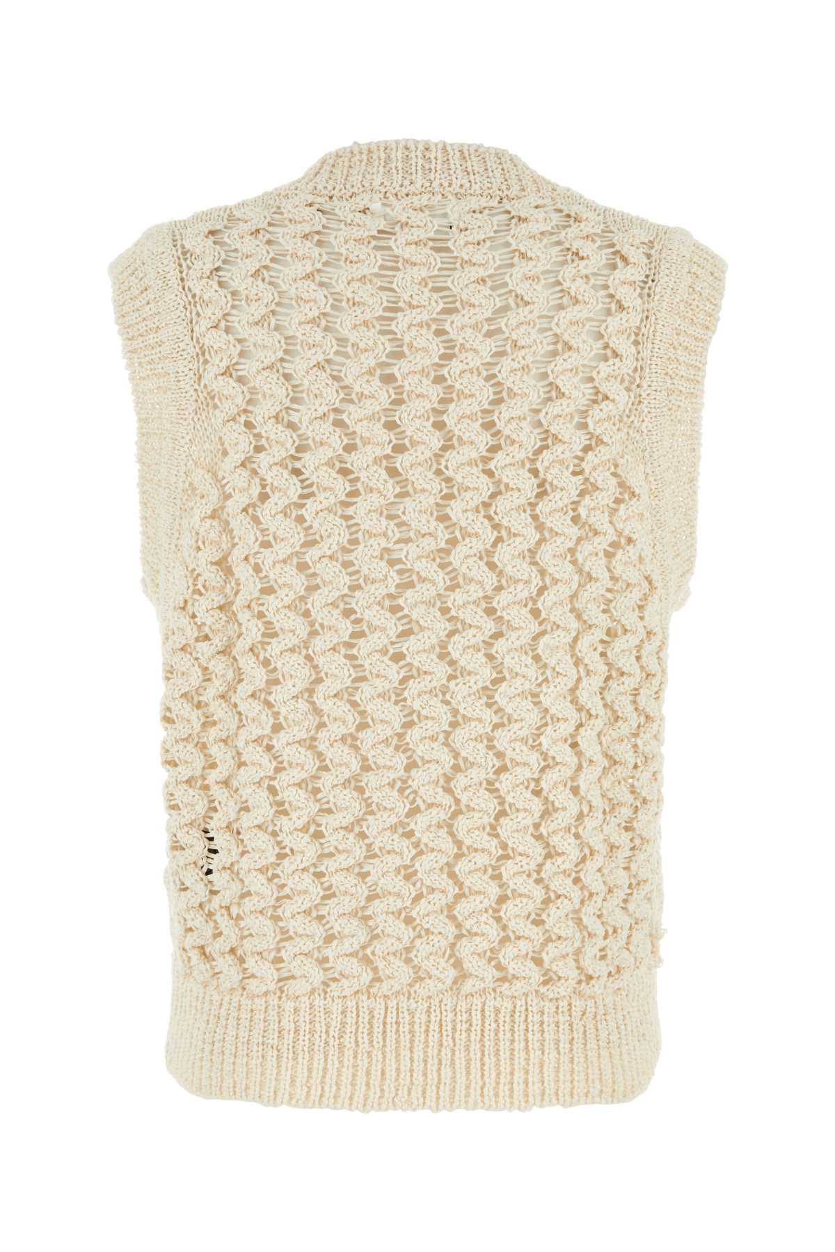 Shop Isabel Marant Ivory Cotton Blend Fynn Vest In Beige