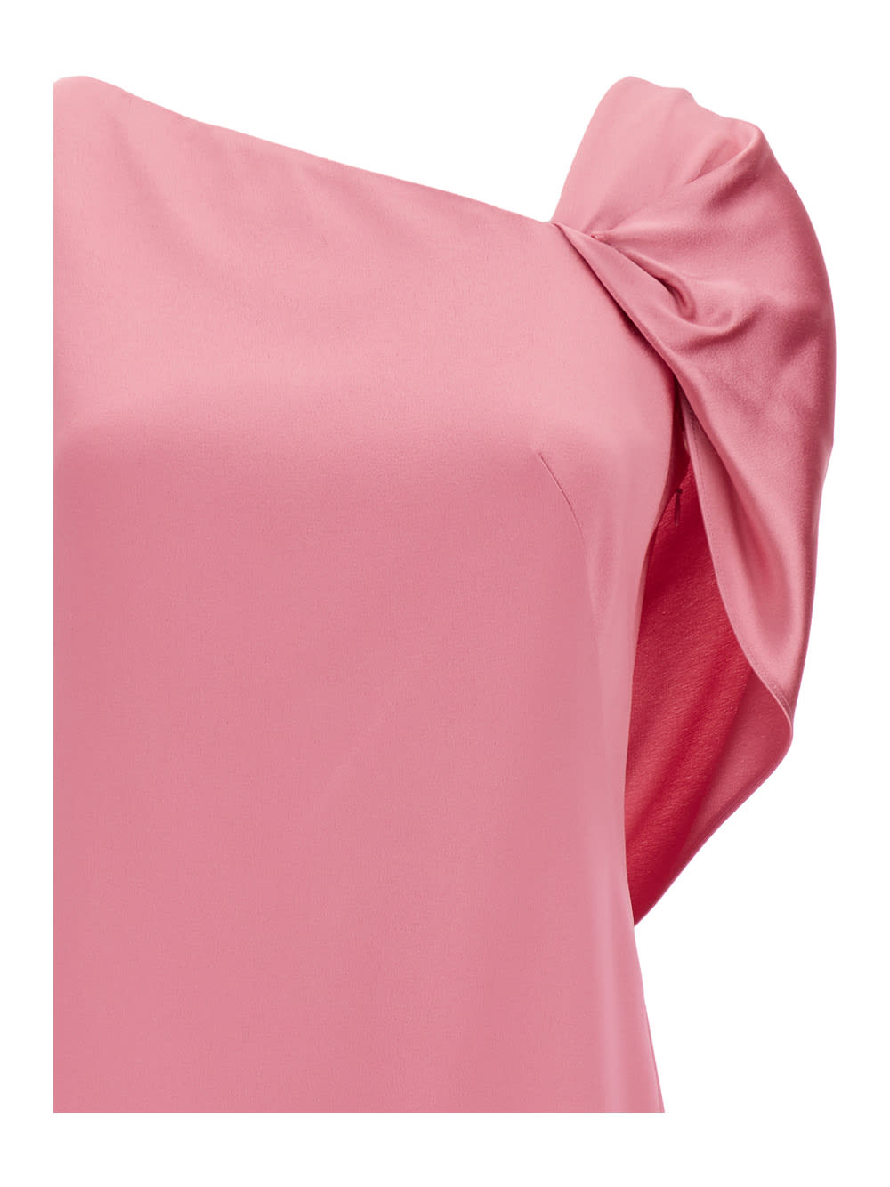 Shop Givenchy Draped Dress In Pink