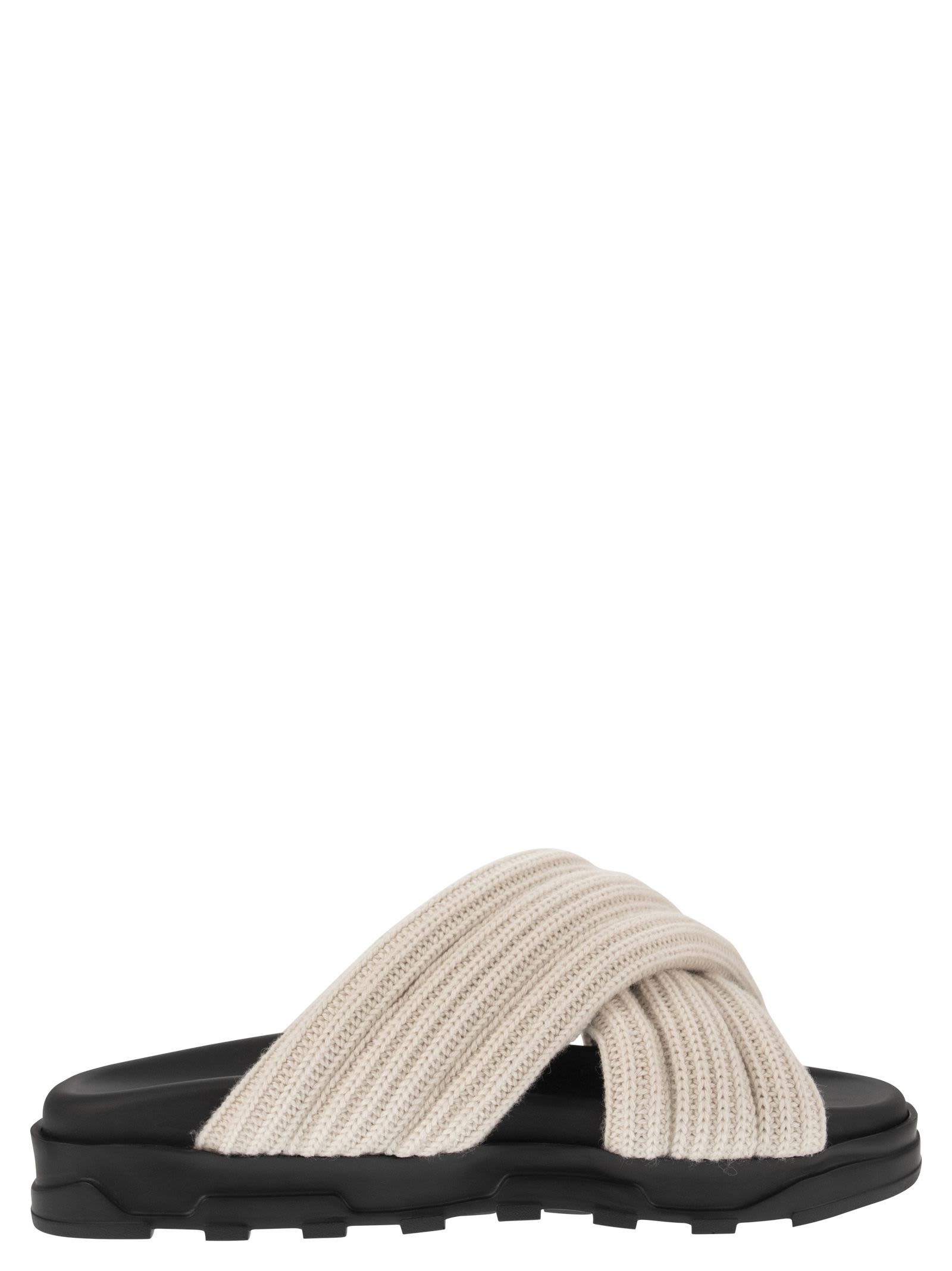 Sandal With Merino Wool Bands