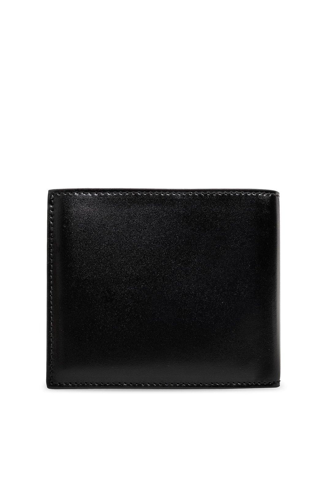 Shop Balenciaga Logo Printed Bifold Wallet In Black