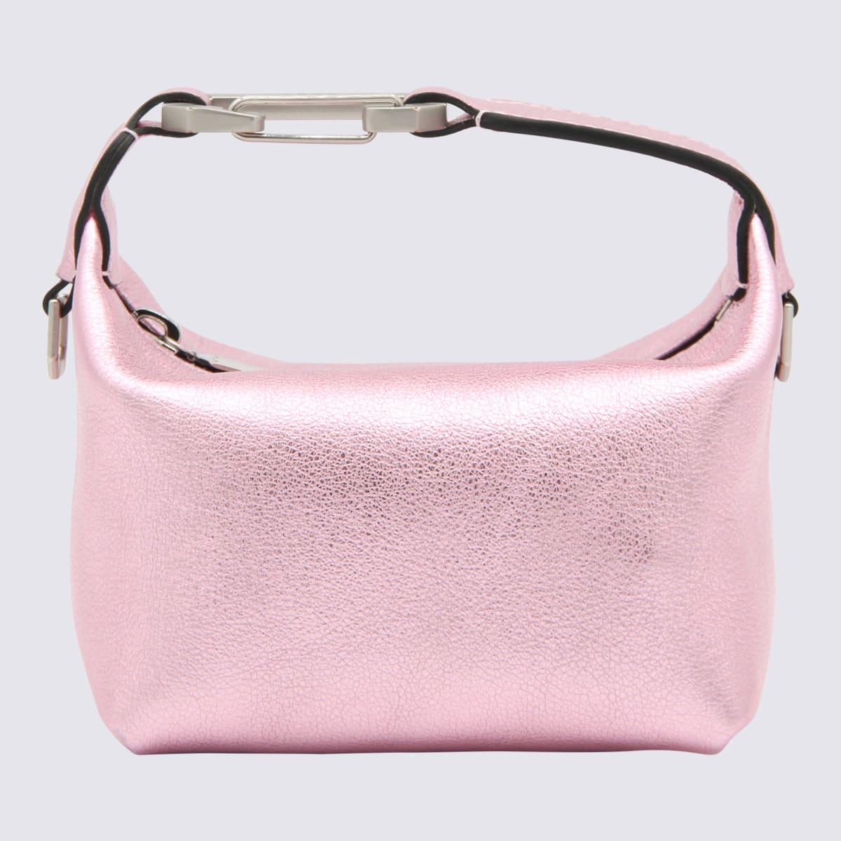 Shop Eéra Pink Leather Tiny Moon Tote Bag