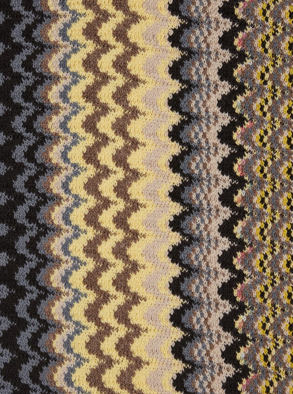 Missoni Zigzag-pattern Fringed Scarf In Multi