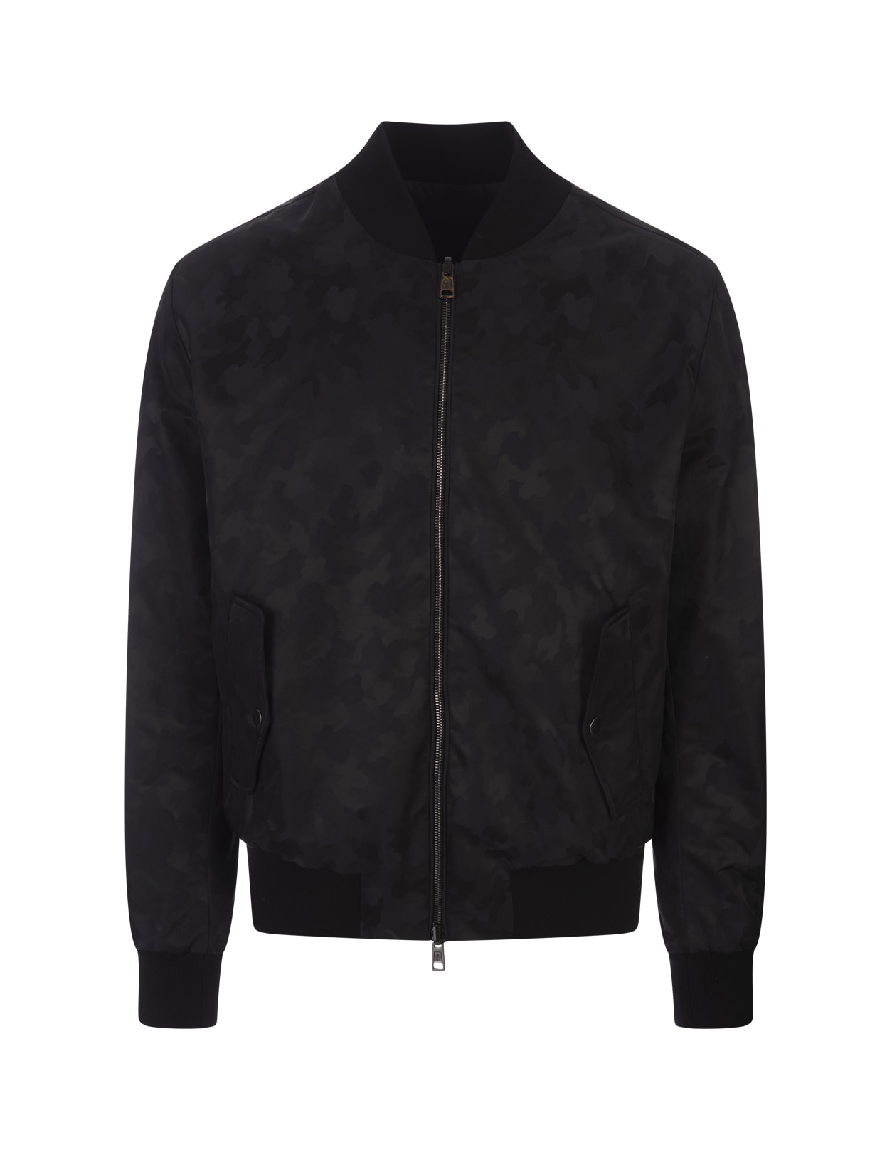 Shop Moncler Black Demonte Reversible Down Jacket