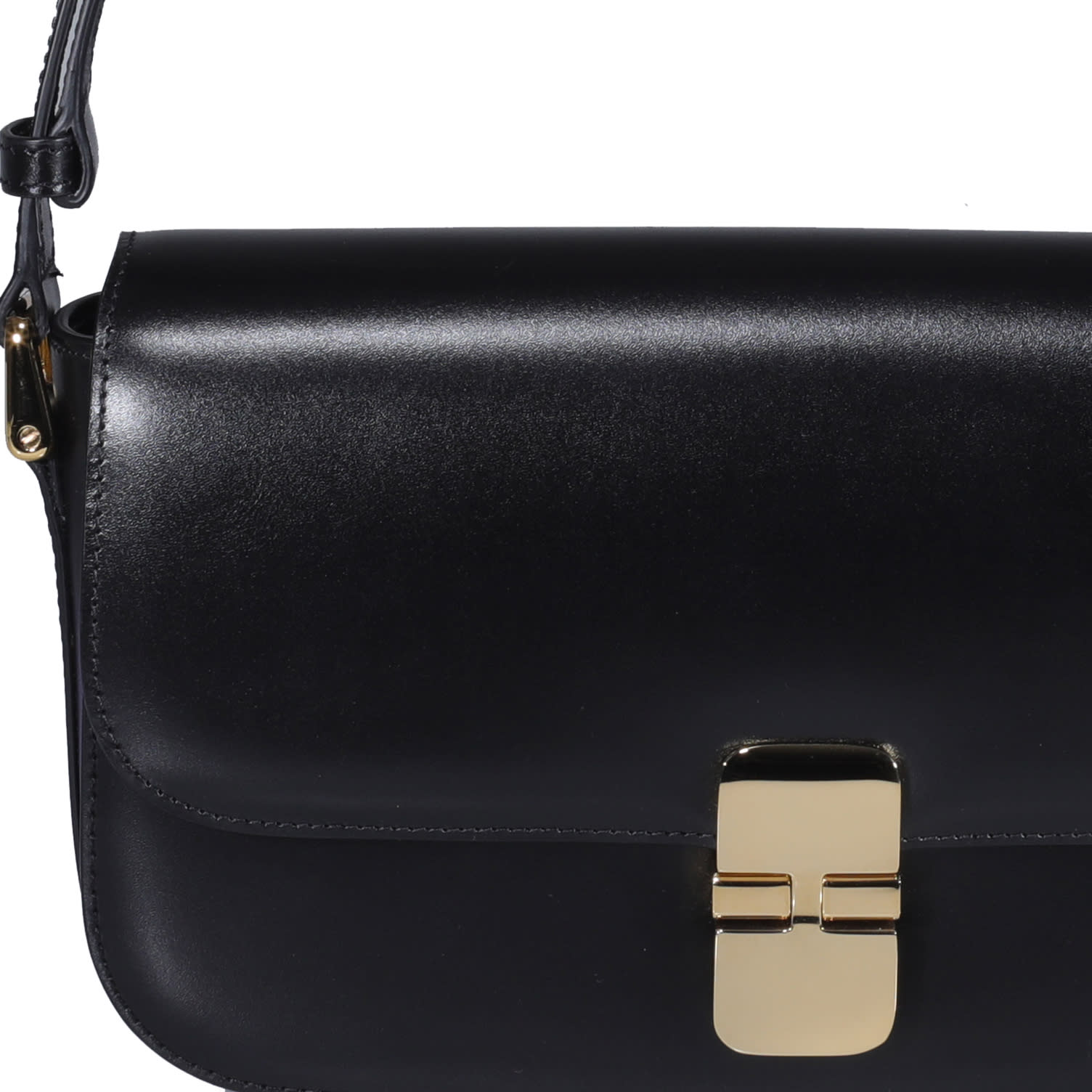 Shop Apc Grace Baguette Bag In Lzz Black