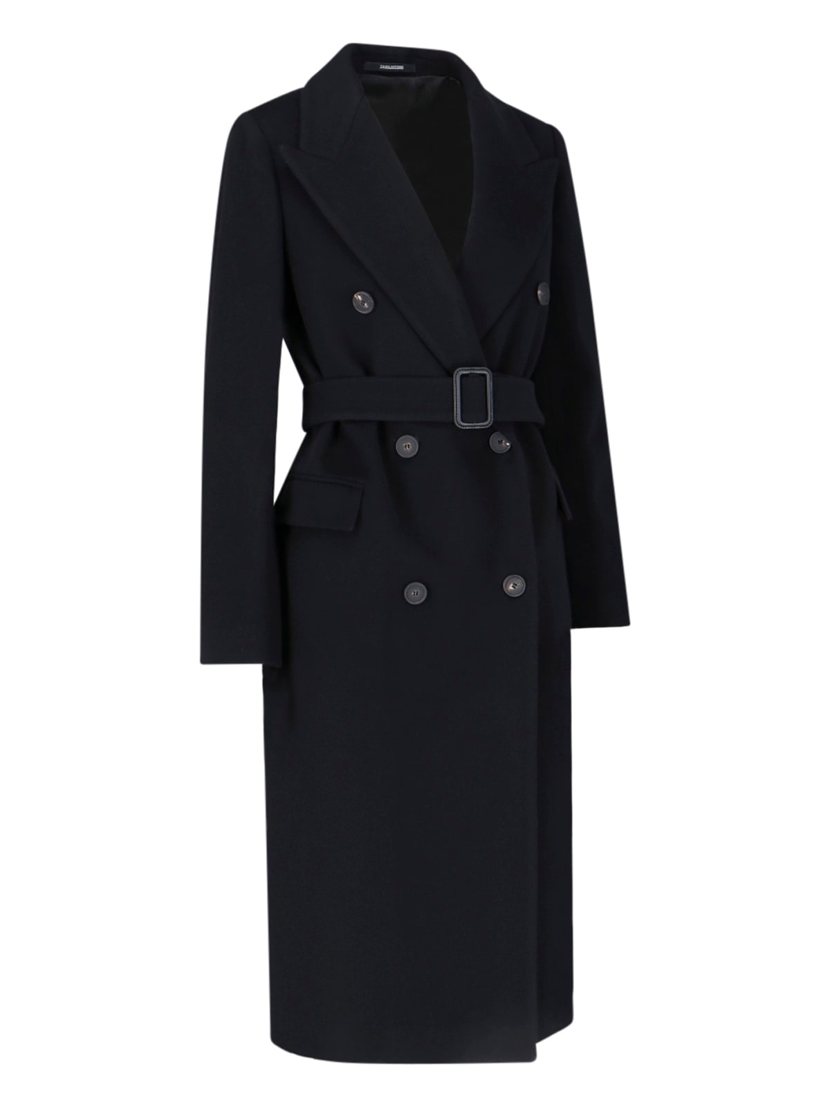 Tagliatore 'jole' Double-breasted Coat In Black