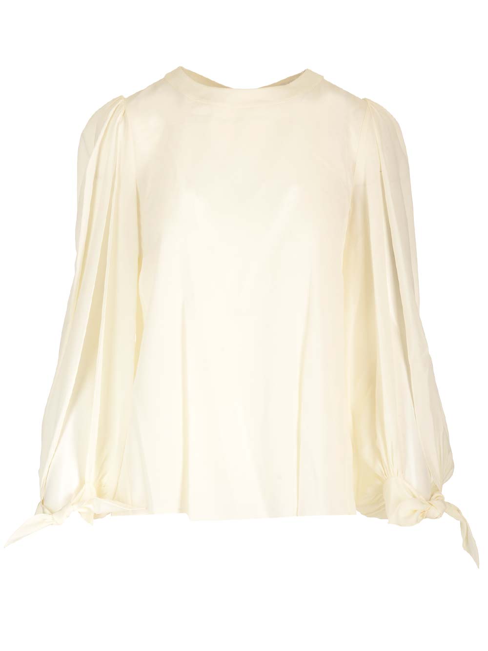 Chloé Crepe De Chine Blouse In White