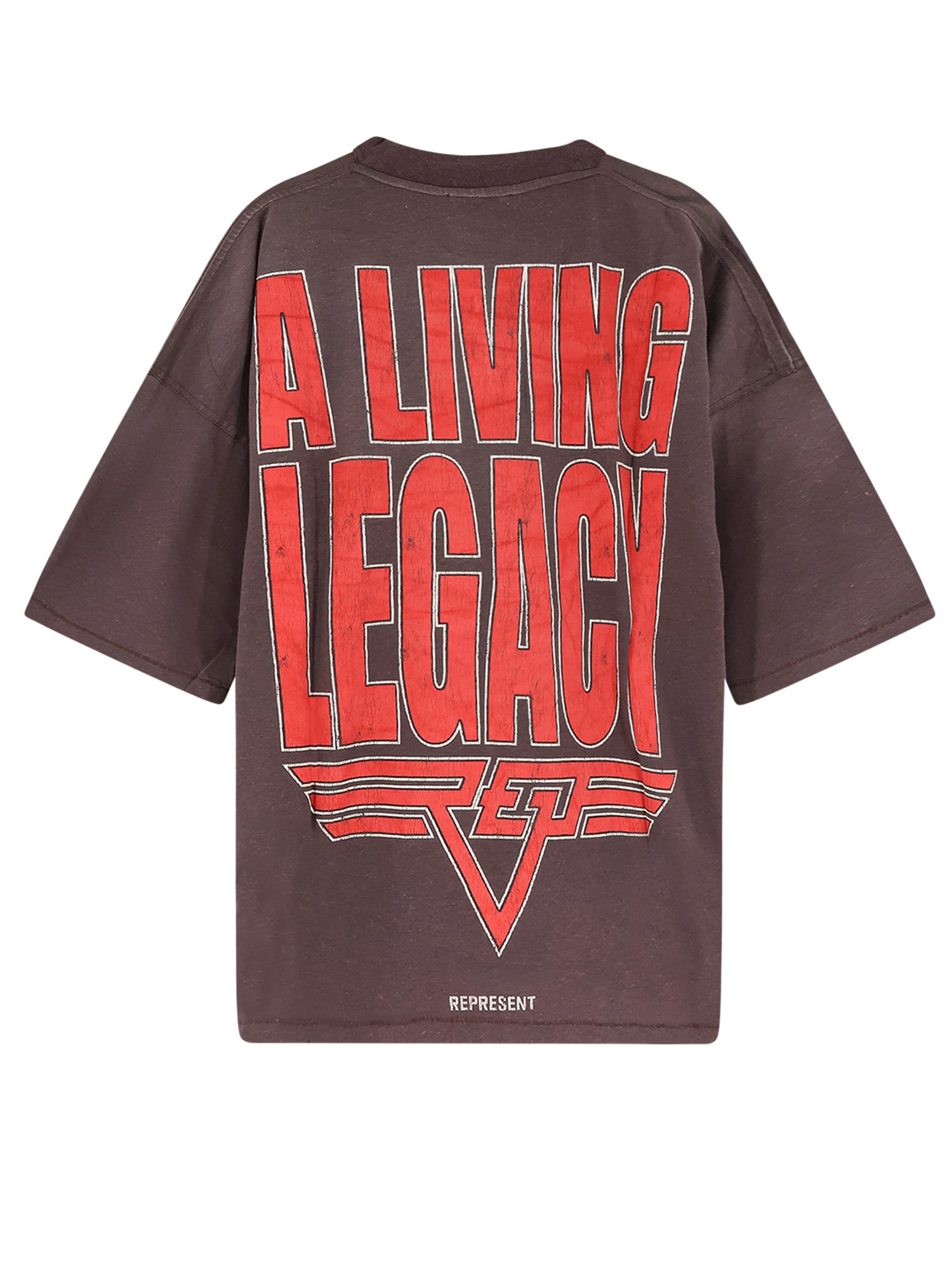 Represent Living Legacy Reversible Organic Cotton And Hemp T-shirt In Brown