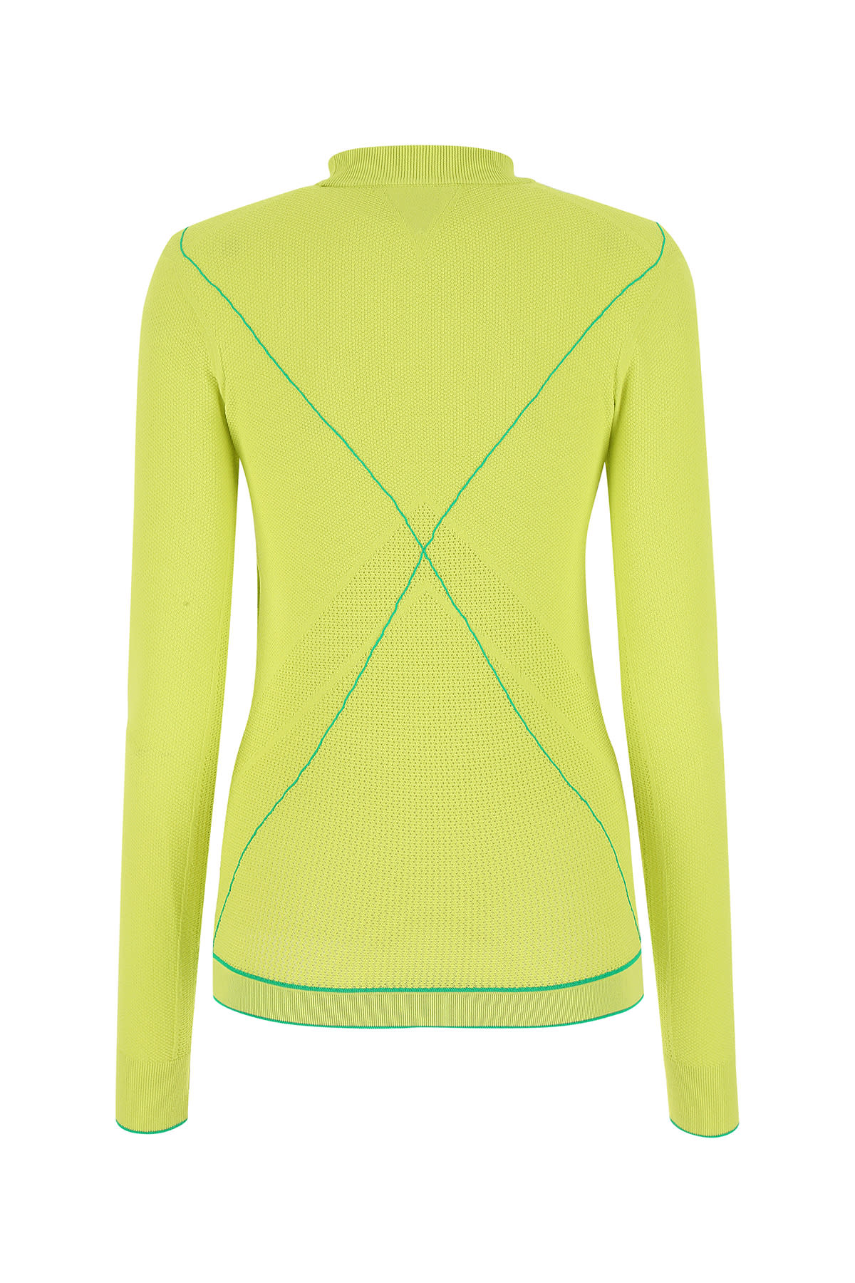 Shop Bottega Veneta Acid Green Viscose Blend Sweater In 7214